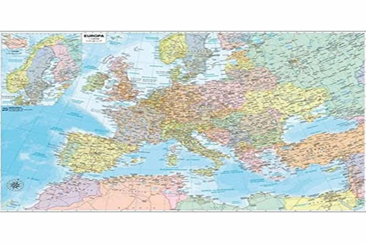 Belletti M03PL/07 Mapa ścienna Europy 132 x 99 cm
