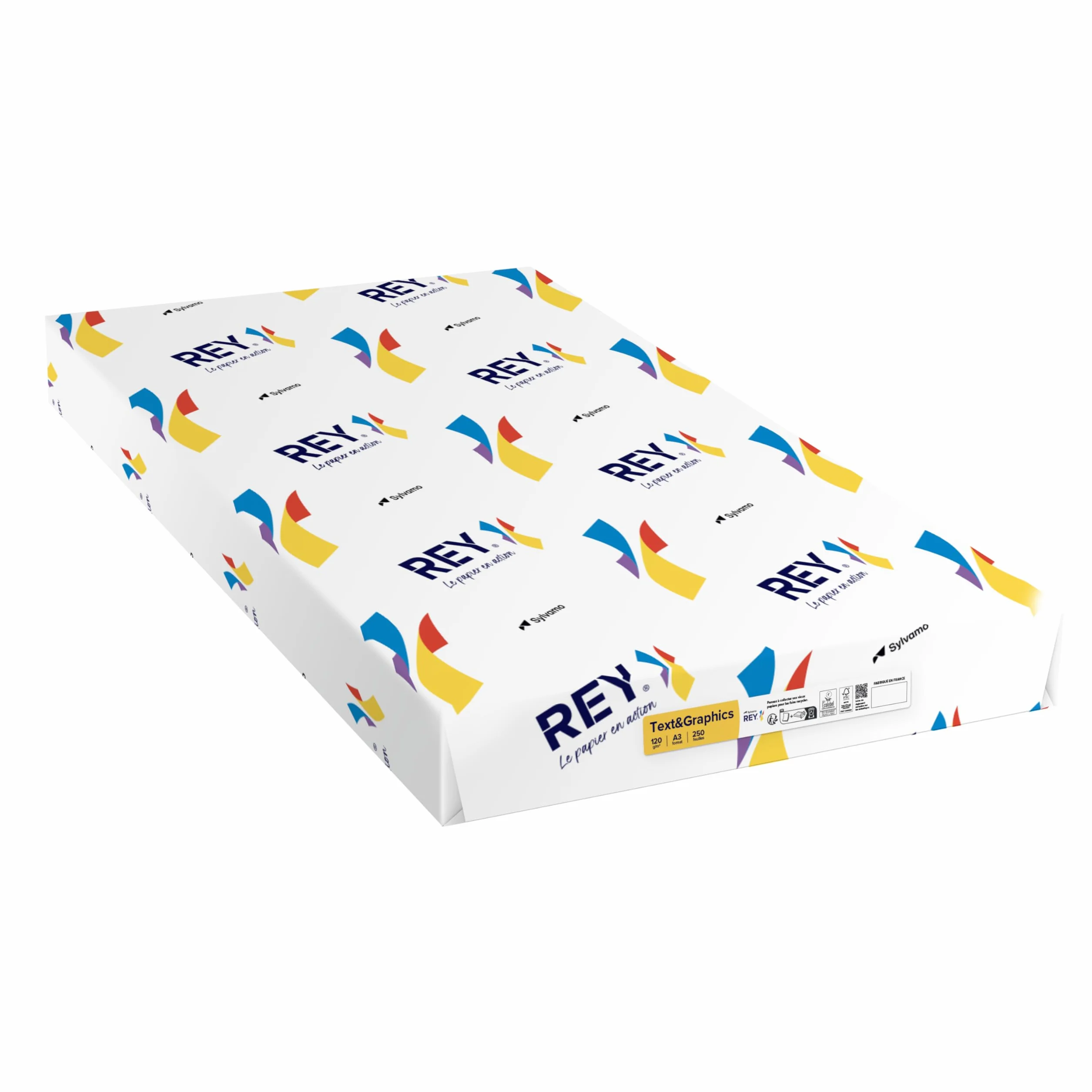 Rey Carta Riprografica Bianca Alta 120g A3 FSC Risma 250 Fogli