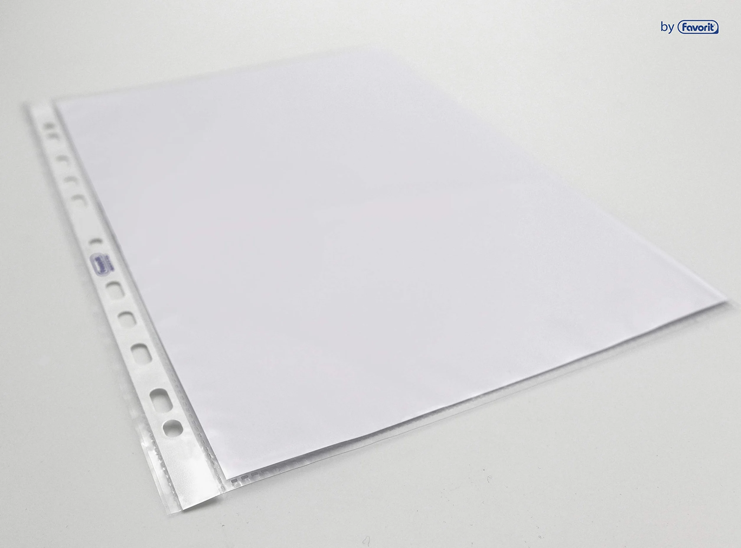 Favorit Buste Trasparenti con fori 100 Pezzi Formato Interno 22 x 30 cm