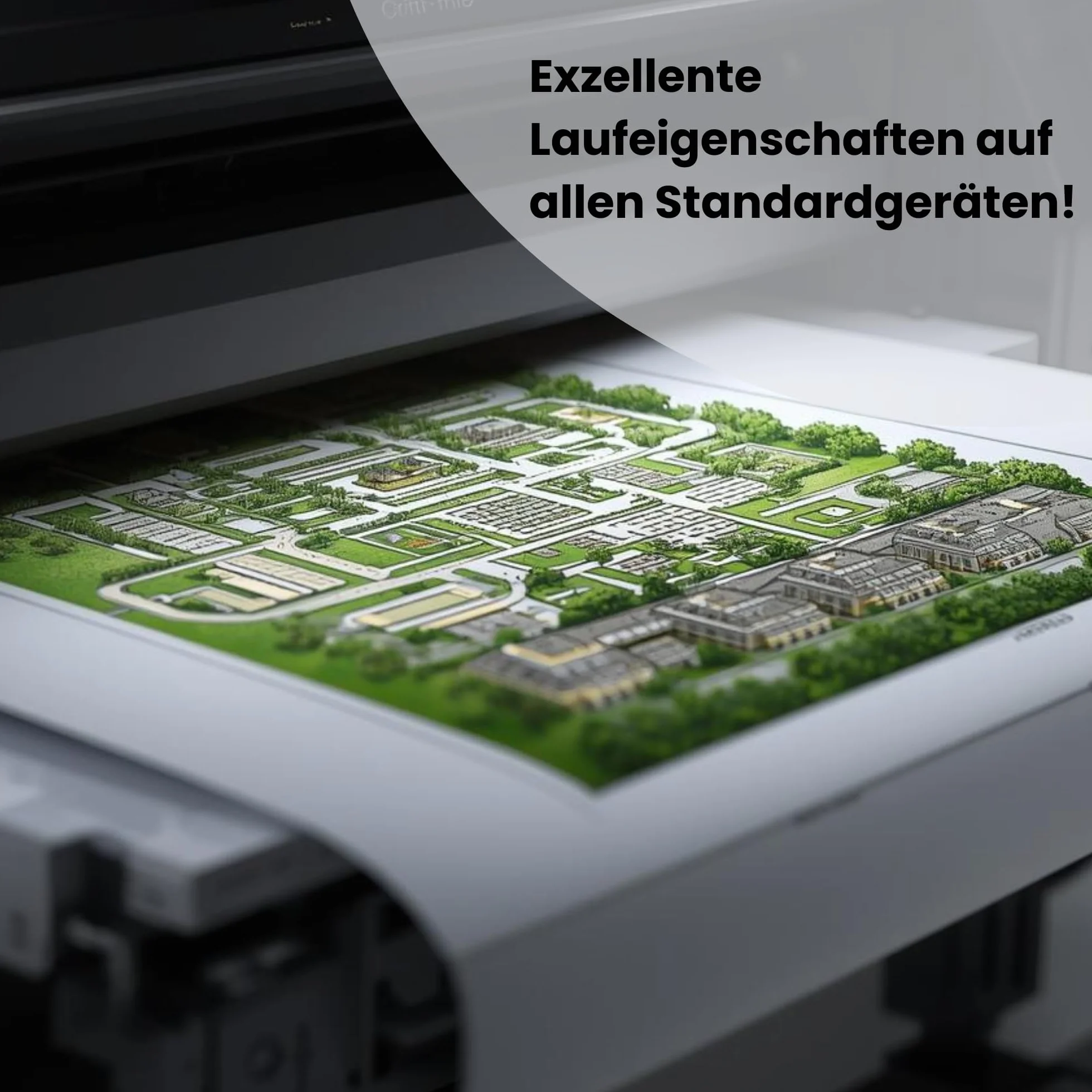 Carta per plotter 90 g/m² 100% riciclata 610 mm × 45 m manicotto 50 mm non rivestita per CAD e disegni tecnici