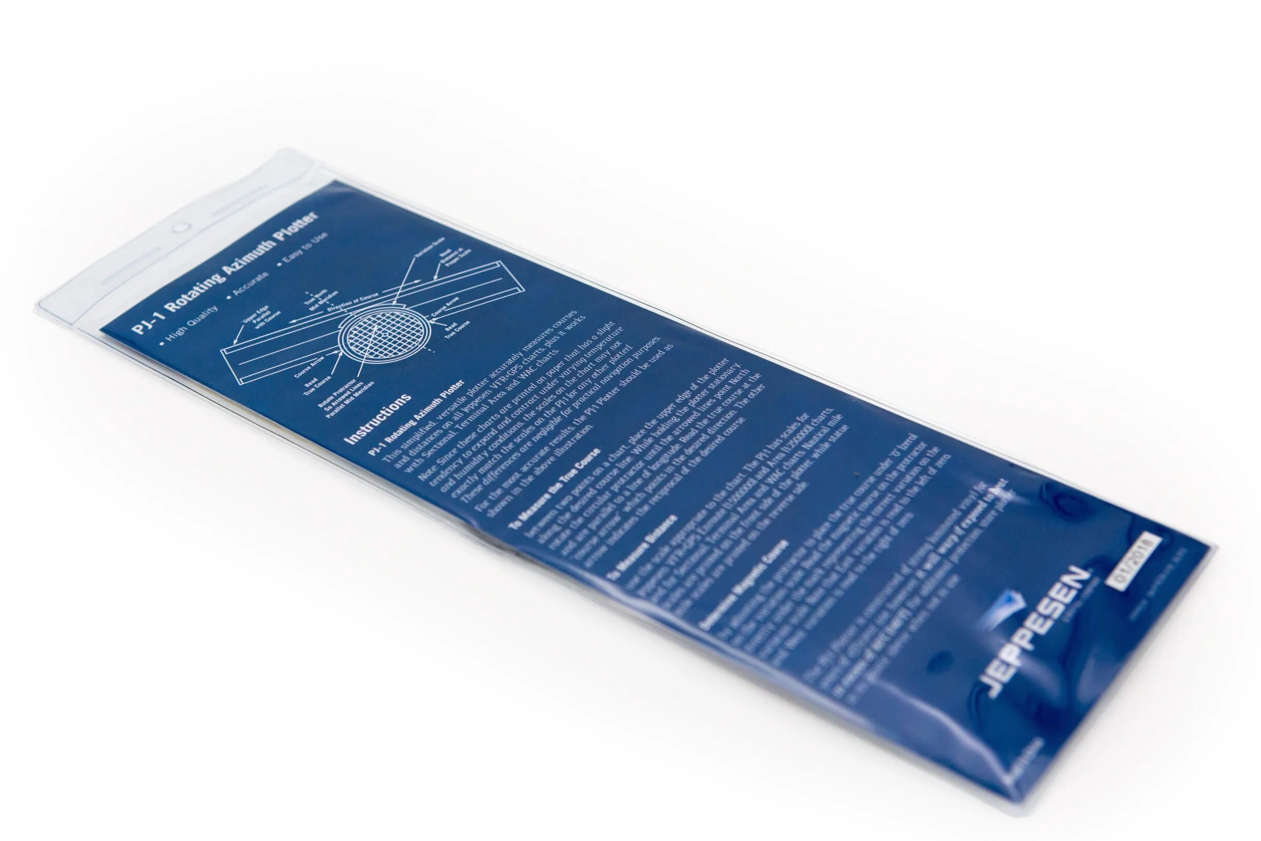 Jeppesen - PJ-1 Rotating Azimuth Plotter Righello per la navigazione aerea