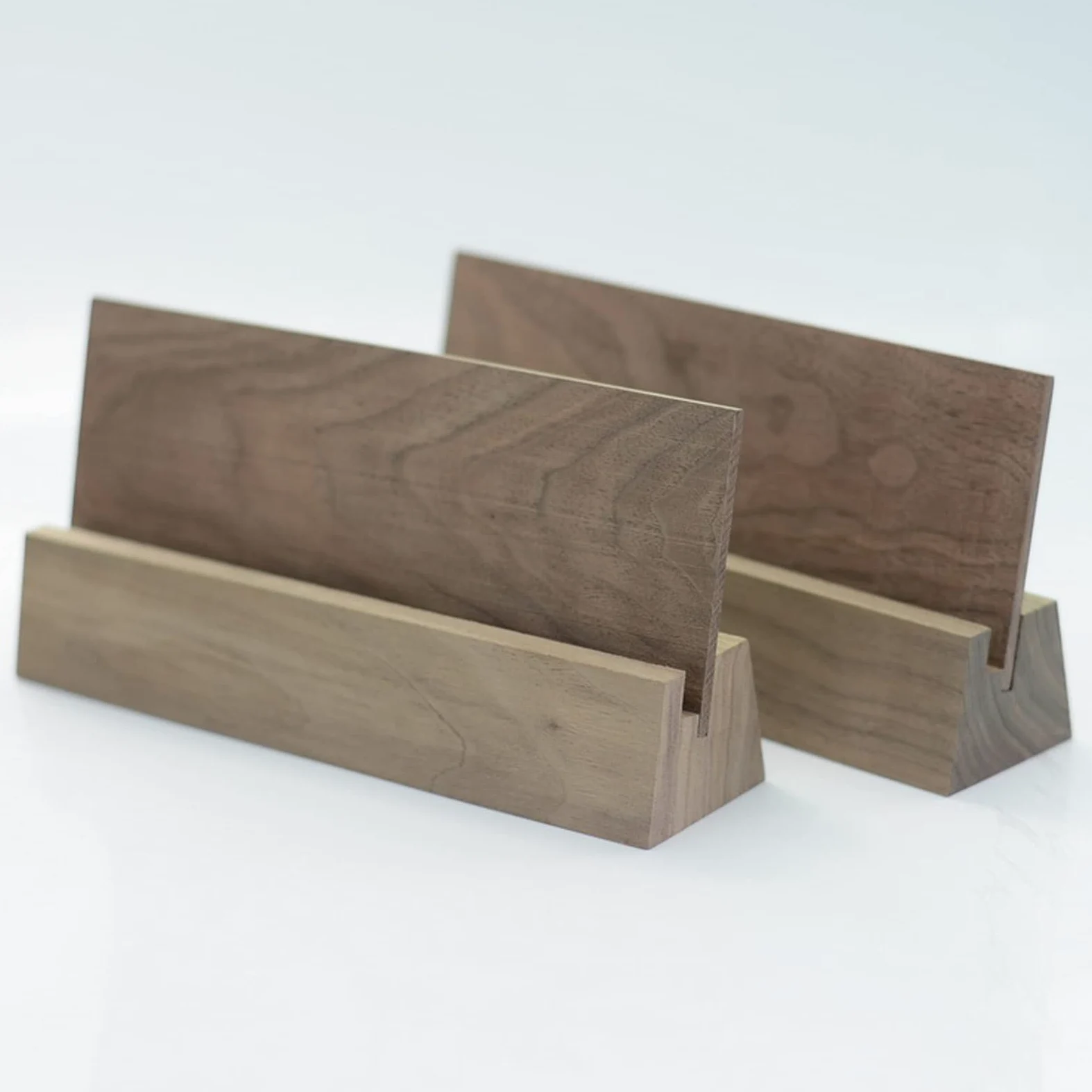 Porta Biglietti da Visita in Legno per scrivania, espositore per Biglietti da Visita, Elegante Porta Biglietti da Visita per Ufficio e casa e per Professionisti (BS)