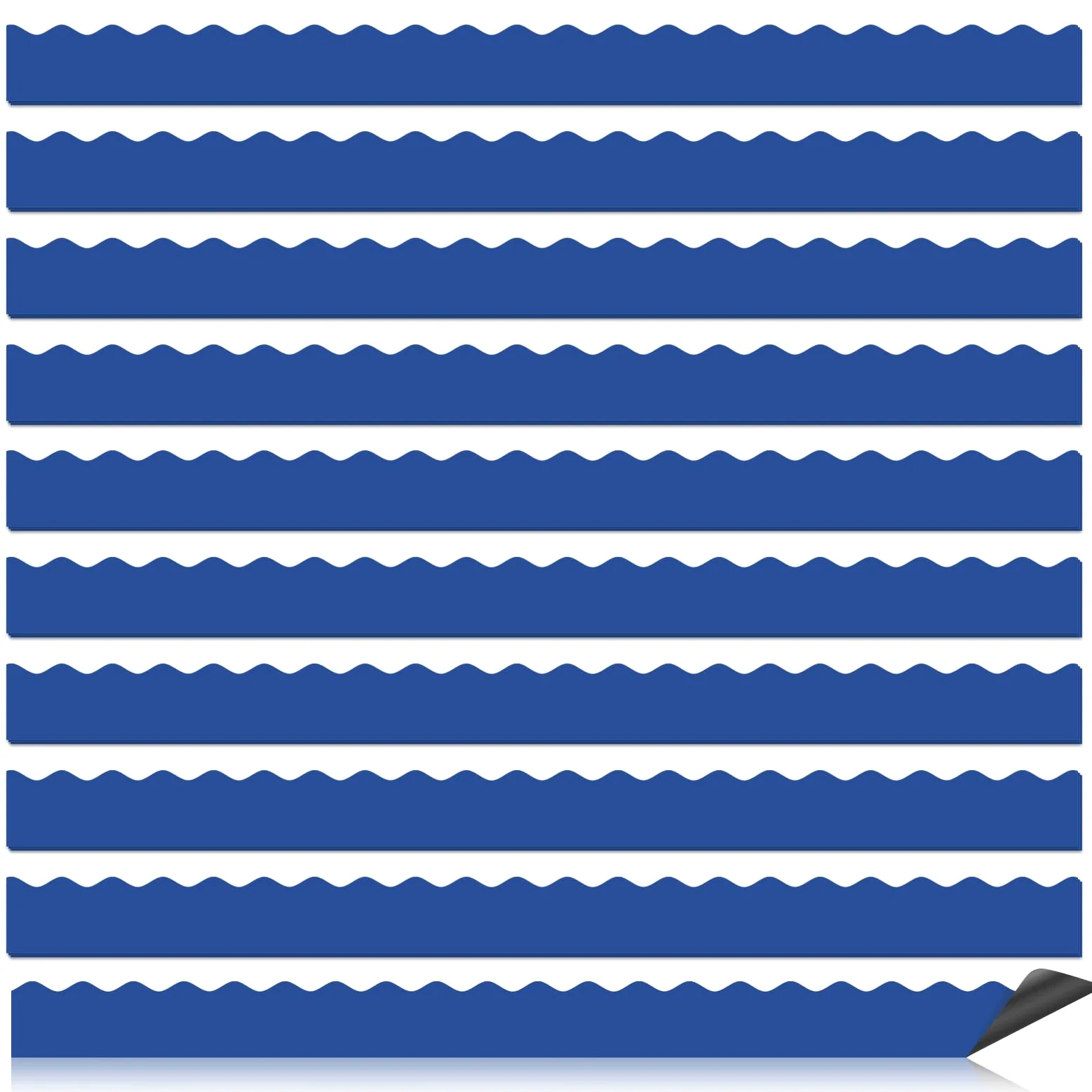 Set di 30 lavagne magnetiche per aule, colore blu reale, con bordo smerlato, per insegnanti, genitori, decorazione fai da te per casa, scuola e ufficio