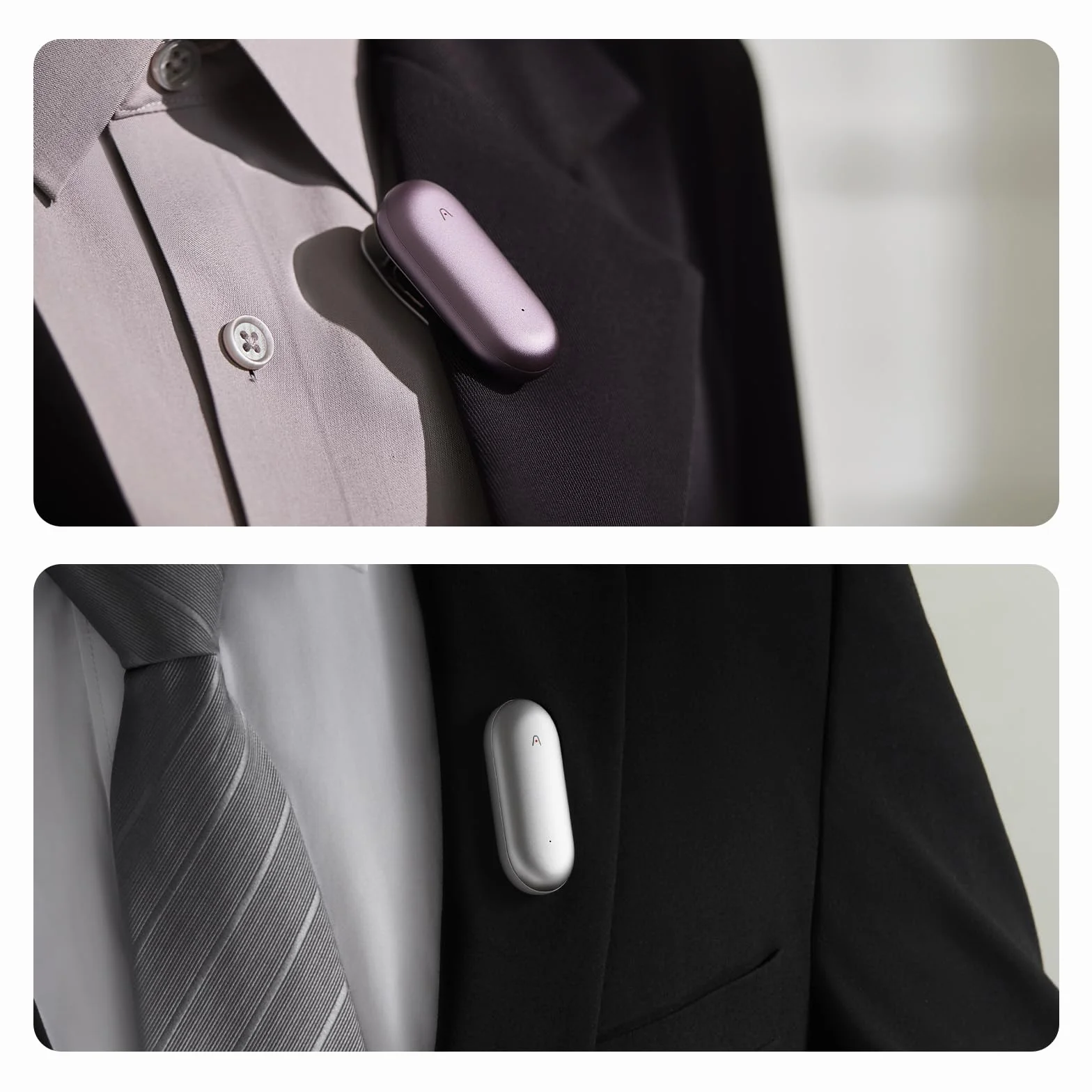 Plaud NotePin S & NotePin Accessori Magnetici Clip e Spilla per Registratore Vocale Intelligente (Dispositivo Non Incluso)