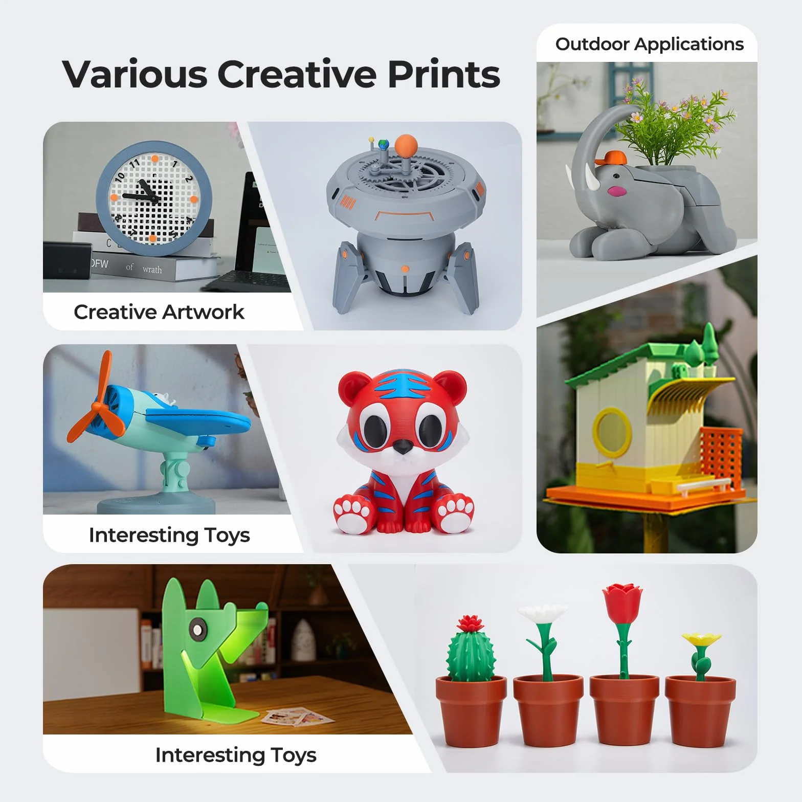 Creality Filamento PETG 1.75mm 1kg Blu Trasparente per Stampanti 3D