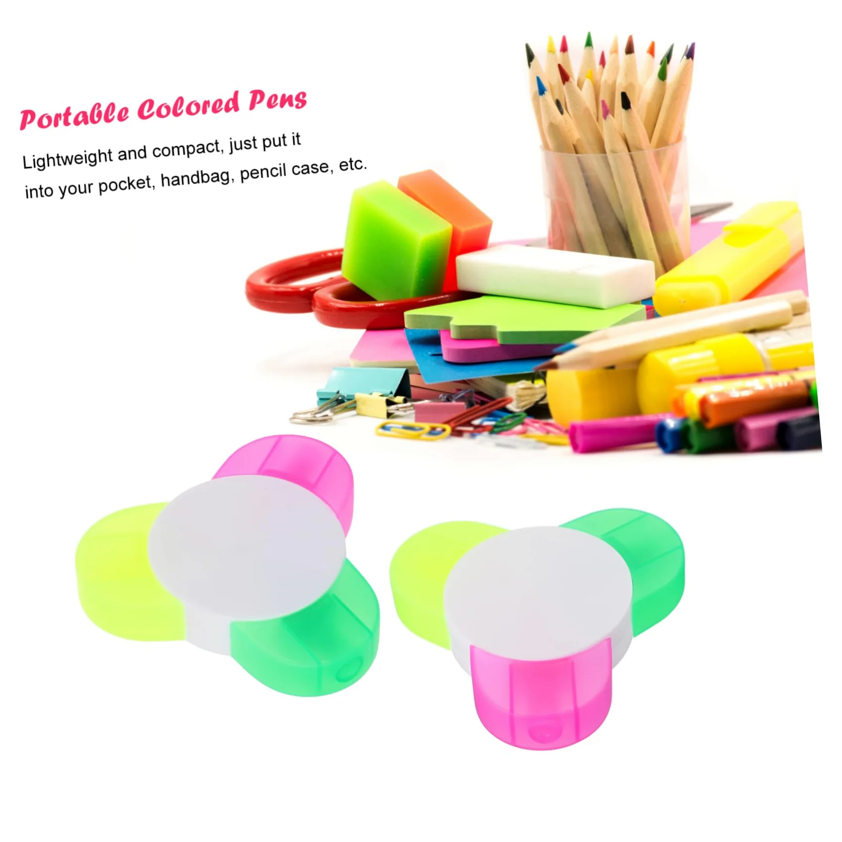 DOITOOL 3 Set Evidenziatori Penne Fluorescenti Per Journaling Design E Compatto Per Decorazioni 5 Pezzi * 3