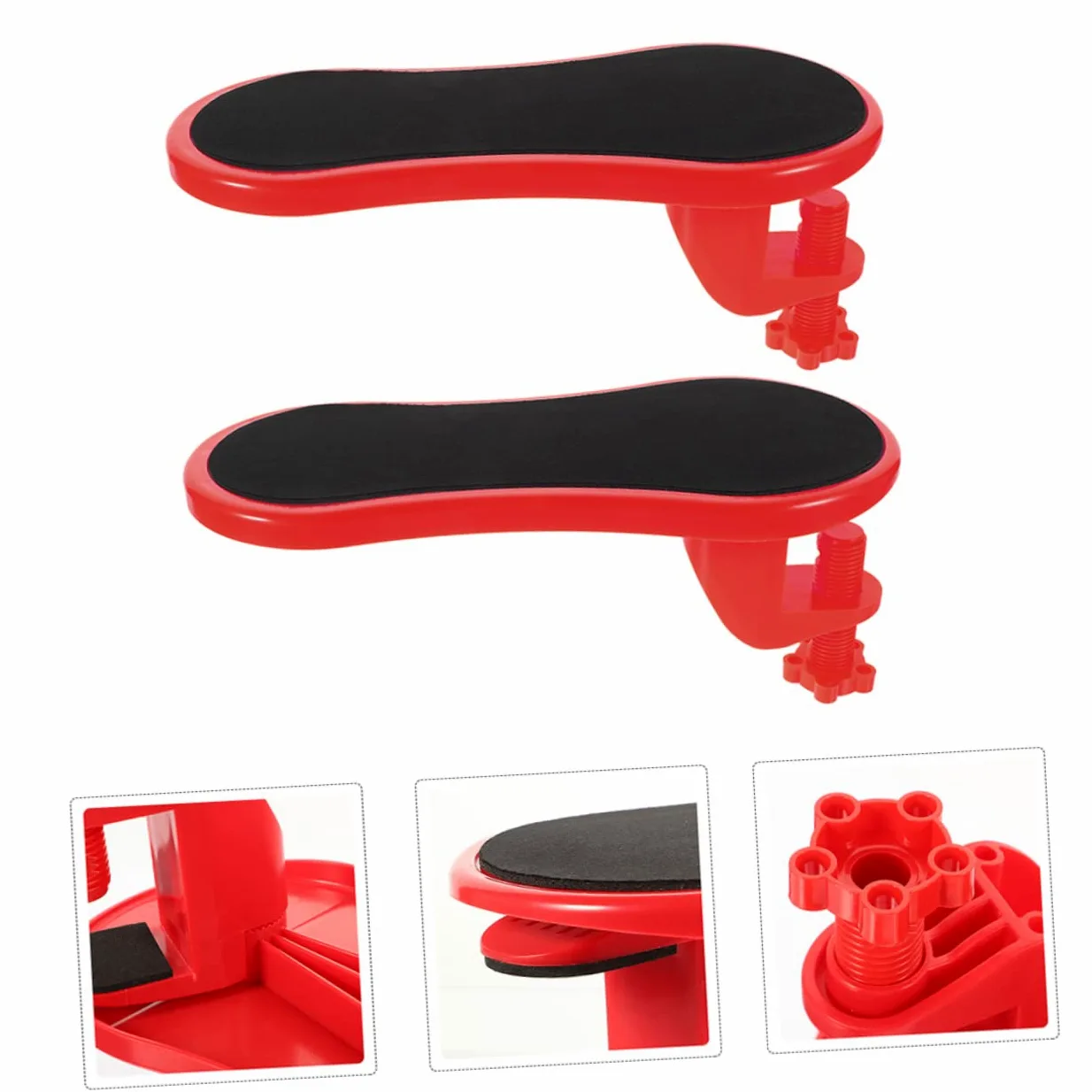 LALAFINA Poggiapolsi Ergonomico Confezione da 2 Pezzi in Gomma e Cotone Design Leggero e Facile da Installare Supporto per Polso Antisg Slip per Ufficio e Viaggio