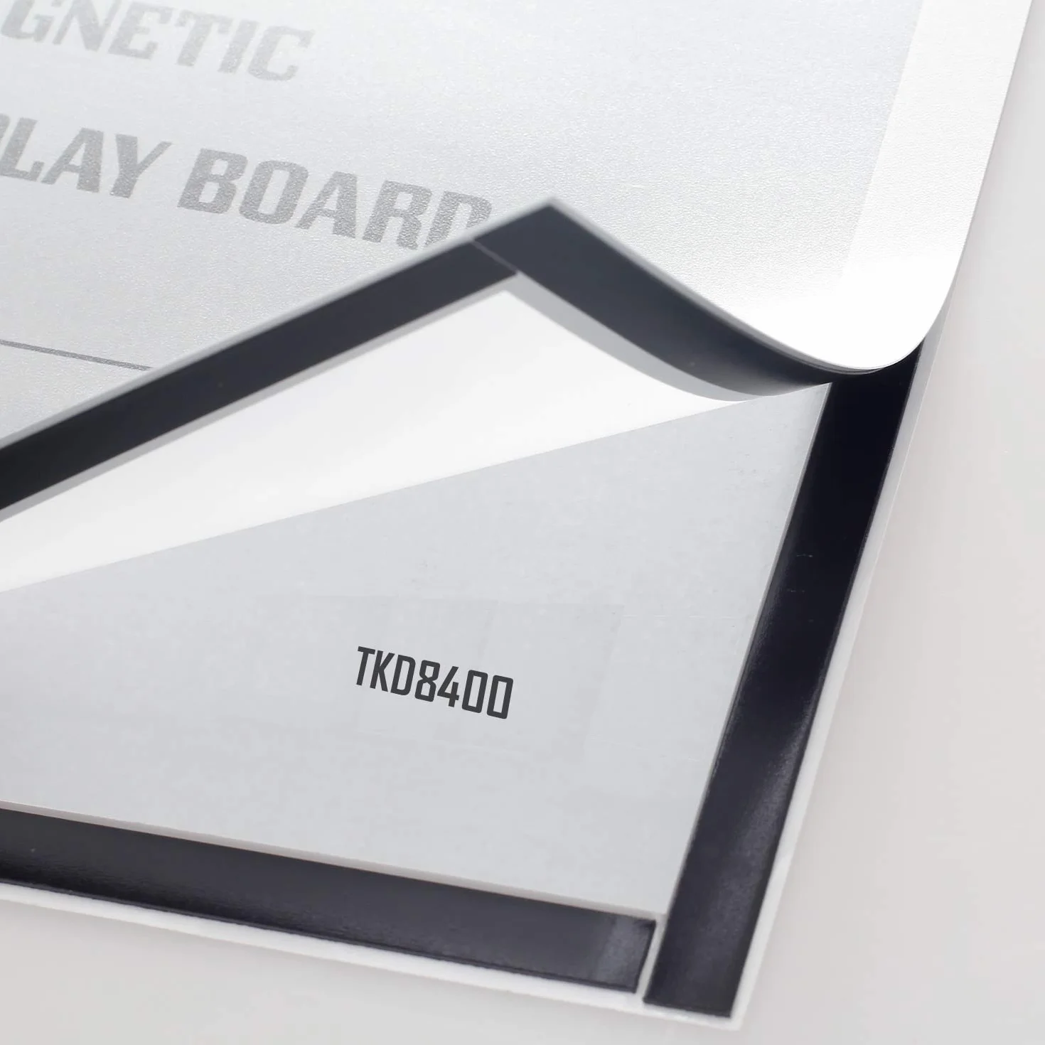 TUKA-i-AKUT 10x A5 Cornice Magnetica per Espositore, Autoadesiva Cornice per Display su Superfici Lisce Solide, Buste per Documenti Poster Cartelli Avvisi, Confezione da 10, Argento TKD8400-A5-10x