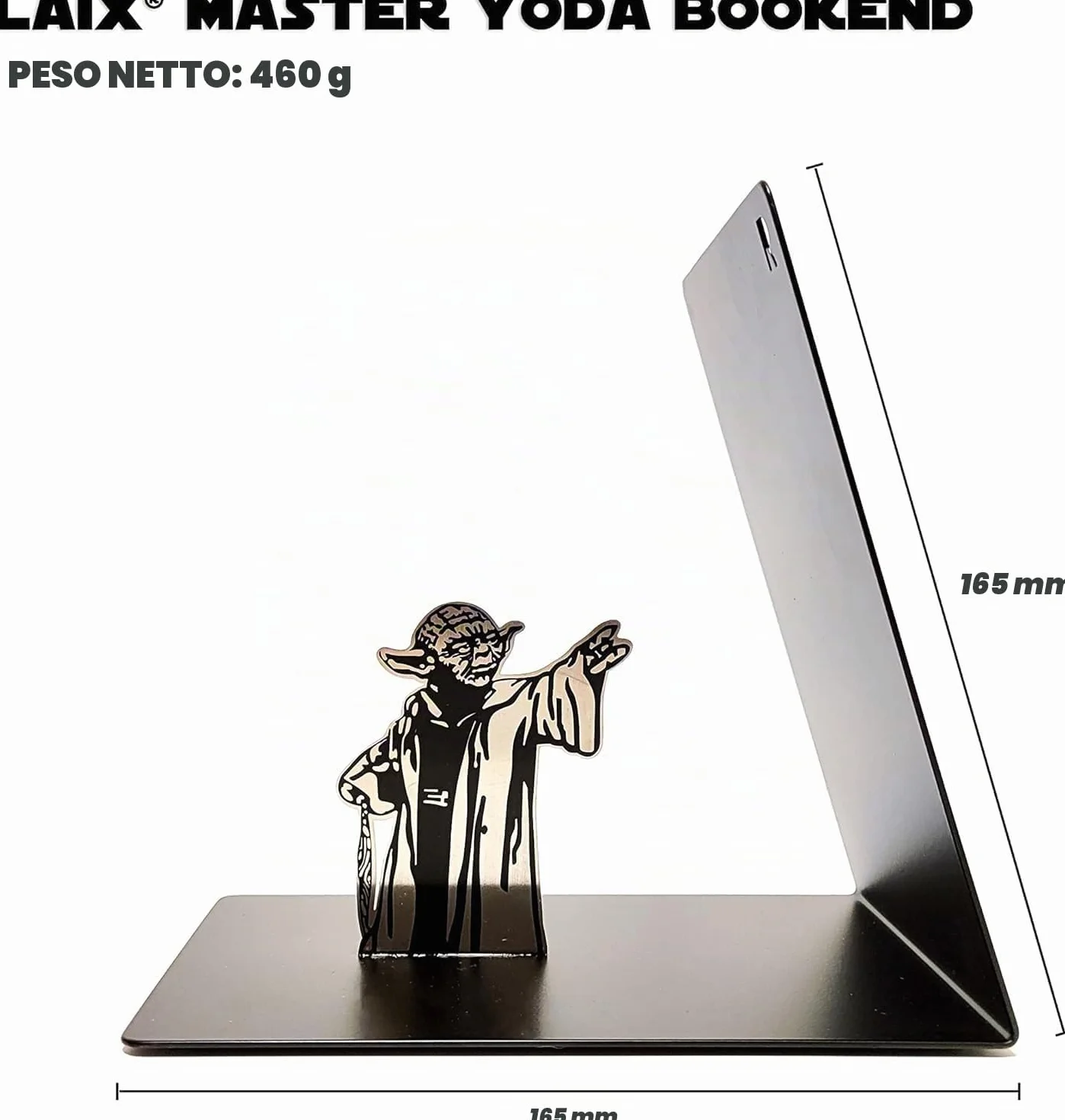 Master Yoda Force Fermalibri in Metallo con Stampa su Entrambi i Lati, Regalo Creativo per Appassionati di Star Wars