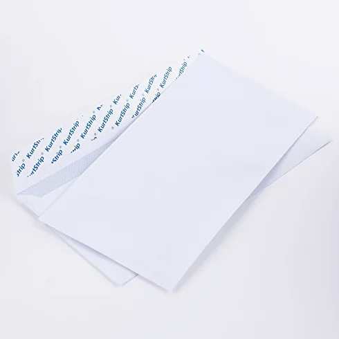 1000 buste DL 110 x 220 mm bianco 70 G/m² senza finestra autoadesiva (articolo: e65.10e)