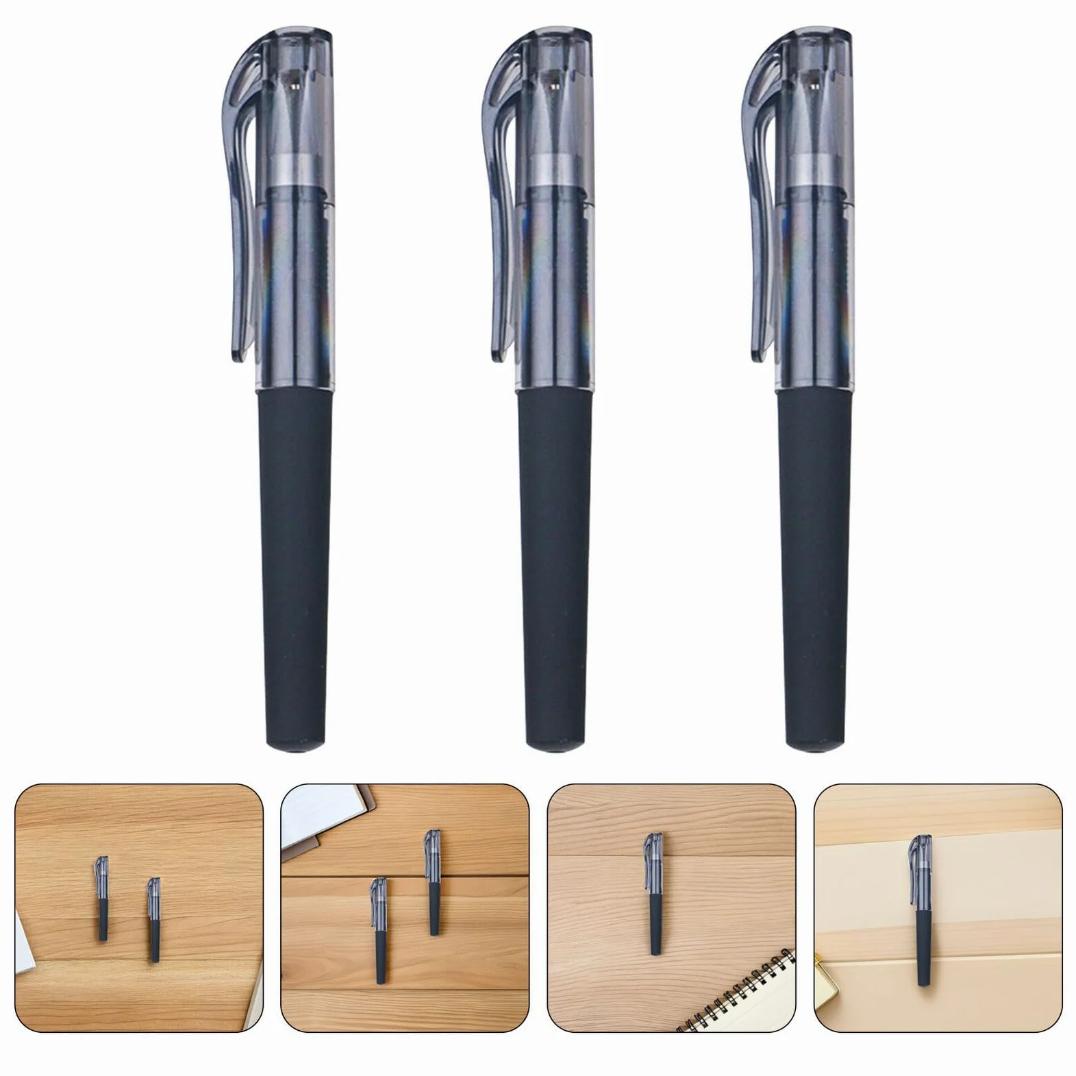 FOMIYES Penna Gel Mini 0,5 Mm Confezione da 50 Penne Corte Nere Cappuccio, Asciugatura Rapida per Appunti, Diario e Riunioni, Penna Gel Leggera per Scuola e Ufficio