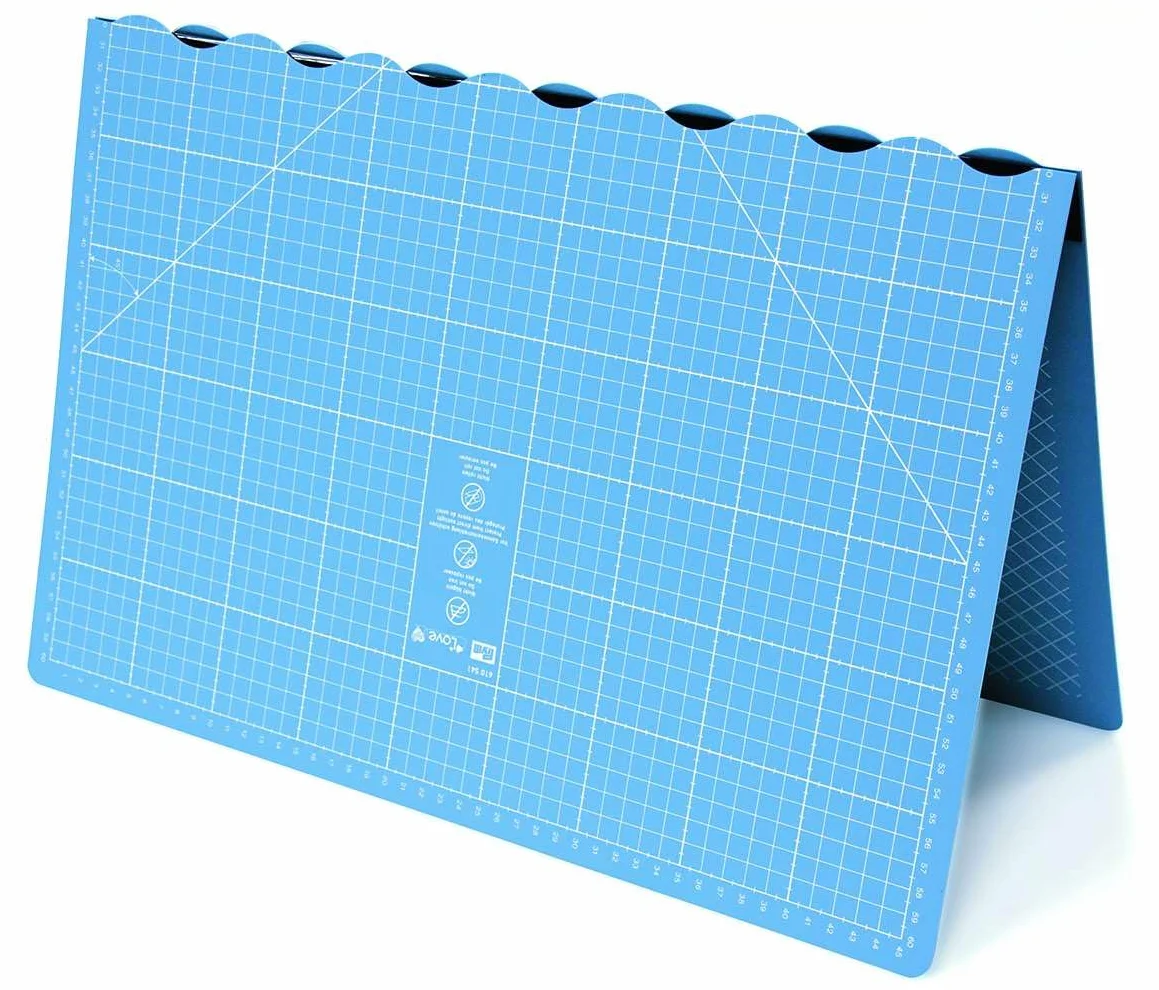 Prym Tappetino da taglio pieghevole autorigenerante 45x30 cm A3 antiscivolo azzurro