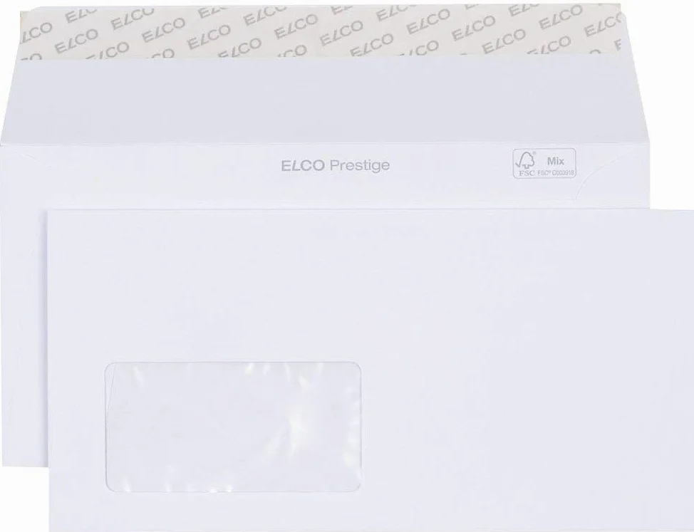 Elco 42779 Prestige - Buste da lettera, 120 g, colore: Bianco, 250 Pezzi