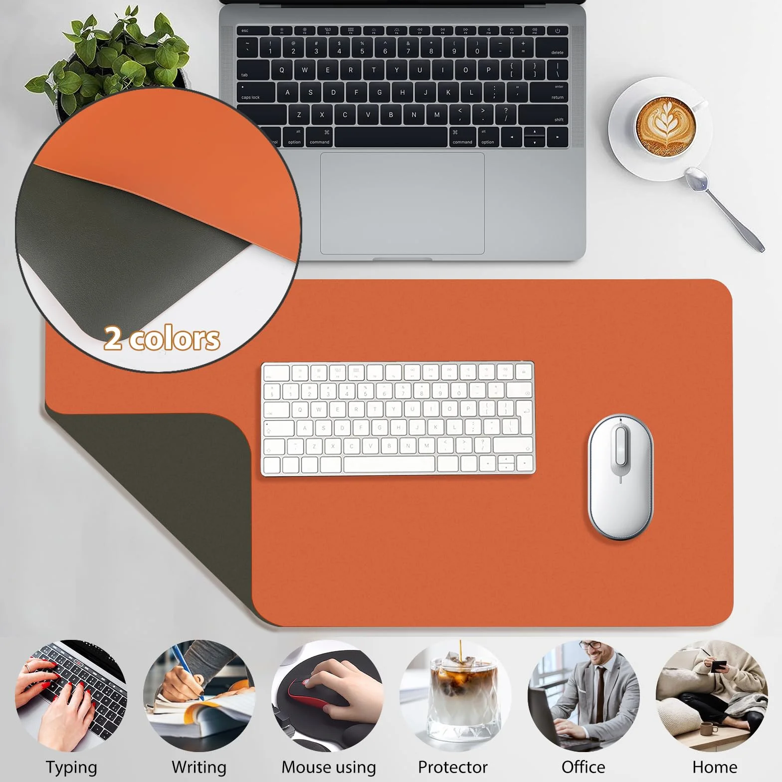 Tappetino per Mouse Grande 80x40cm Mouse Pad Gaming XXL in Pelle PU Antiscivolo