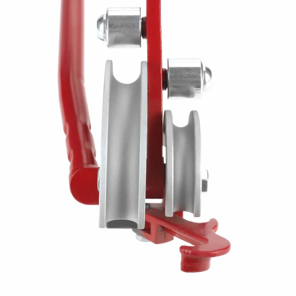 Piegatubi Curvatubo Professionale 2 in 1 Heavy Duty per Tubi Rame Alluminio 15 mm 22 mm Rosso