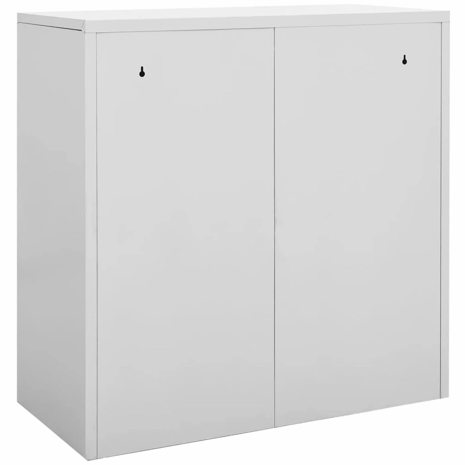 IKAYAA Armadietti con Chiave Armadietti spogliatoio Armadio Metallico Armadietti Organizzatore in Acciaio per Scuole e Uffici-Grigio Chiaro-con 6 armadietti