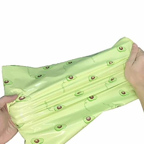 Buste Spedizione 50pcs Giallo Modello Express Busta di stoccaggio Sacchetti di stoccaggio Mailler Seam Sigillo Busta di plastica spedizione Borsa da imballaggio 661 (Color : 28x42cm)