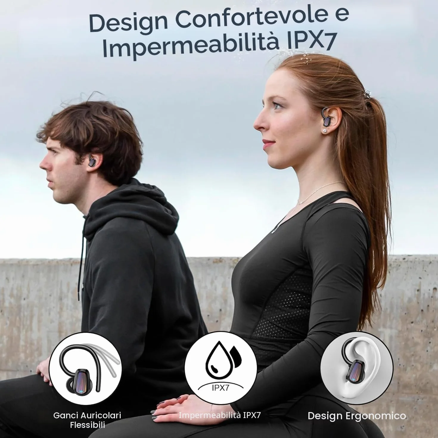 AI Cuffie Traduzione Simultanea, 50Ore Bluetooth 5.4 Auricolari con 164 Lingue/6 Modalità di Traduzione, 3 in 1 Auricolari Traduttori Istantanei con ENC Mic, Cuffie Bluetooth con APP per Viaggi/Affari