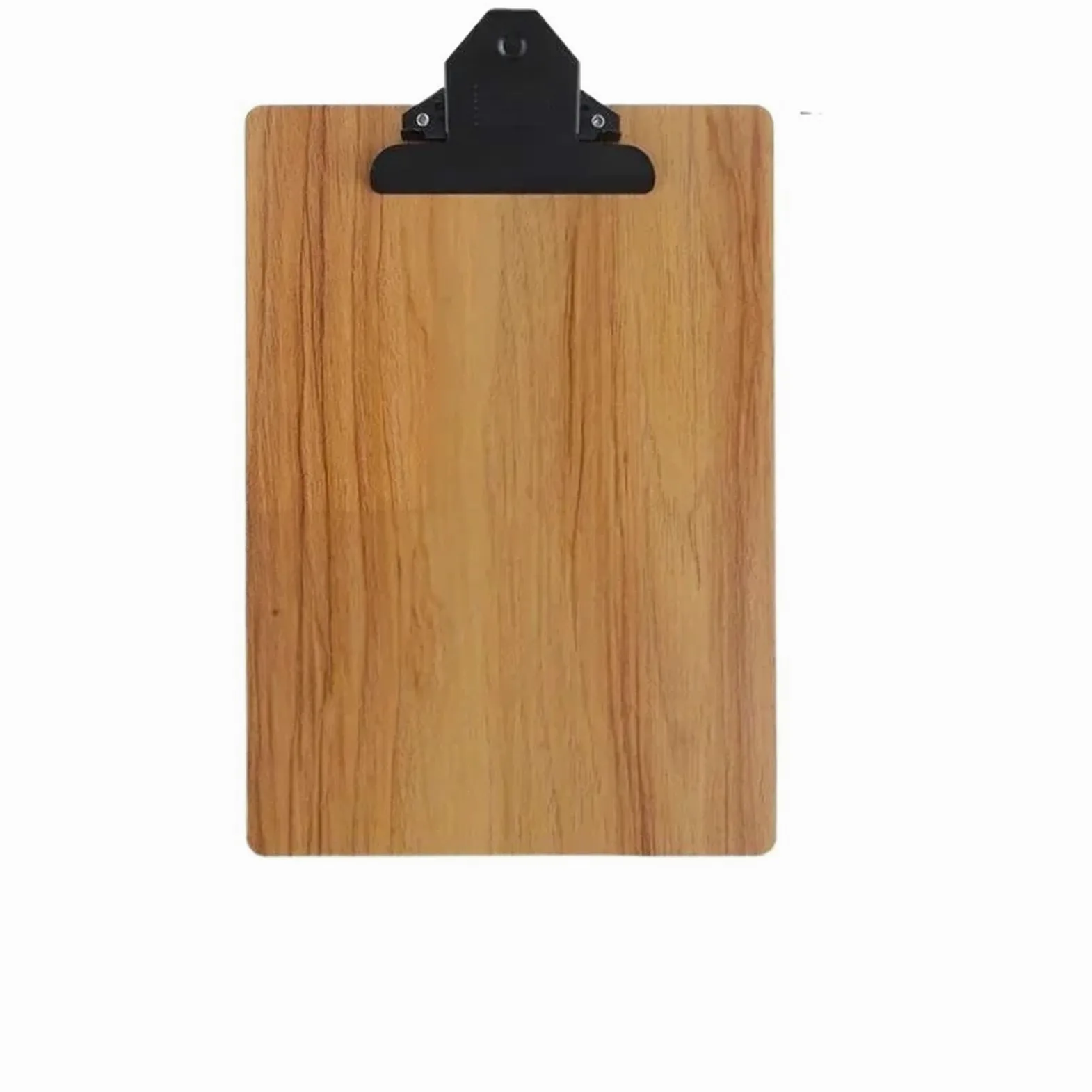 Porta-appunti in legno Appunti Grana del legno A4 Clip for scheda di file Scheda scrittura for studenti in fibra dura ispessita Penna inseribile Stecca for Copia for riunioni(22x31.5cmA4-H)