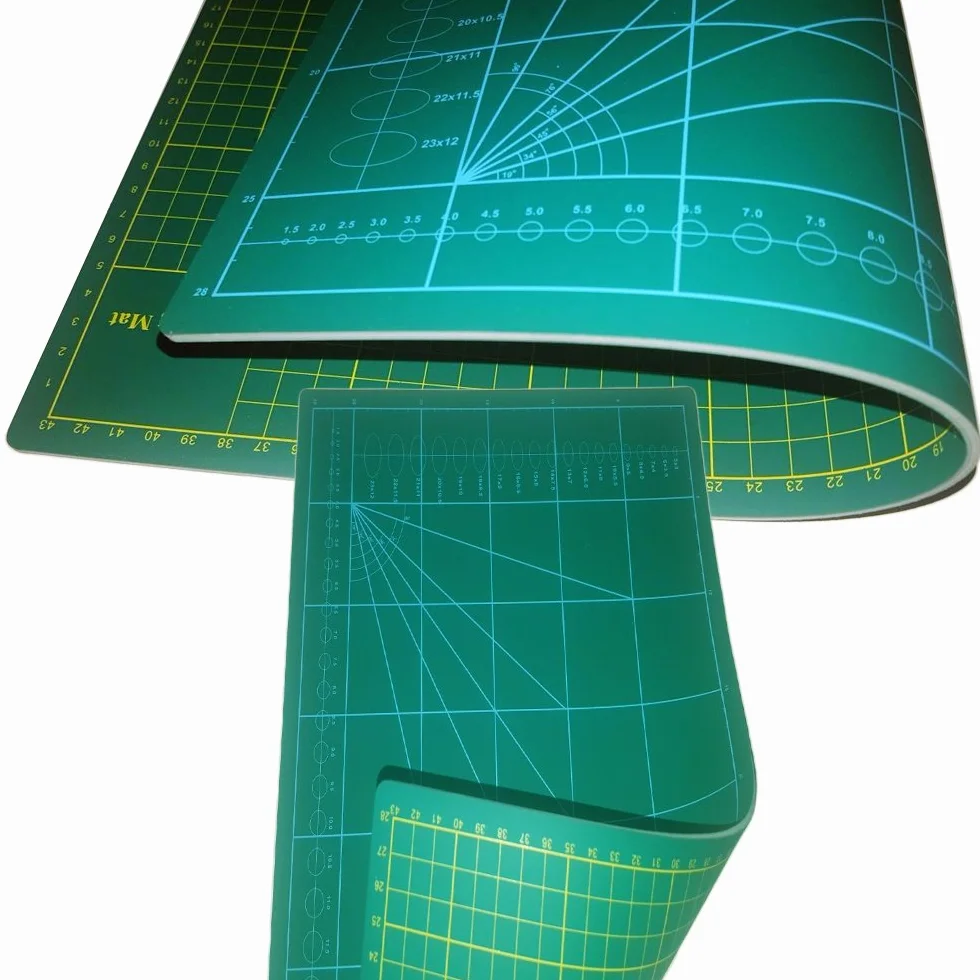 TAPPETINO DA TAGLIO A3 45x30cm 3mm Doppia Facciata Verde