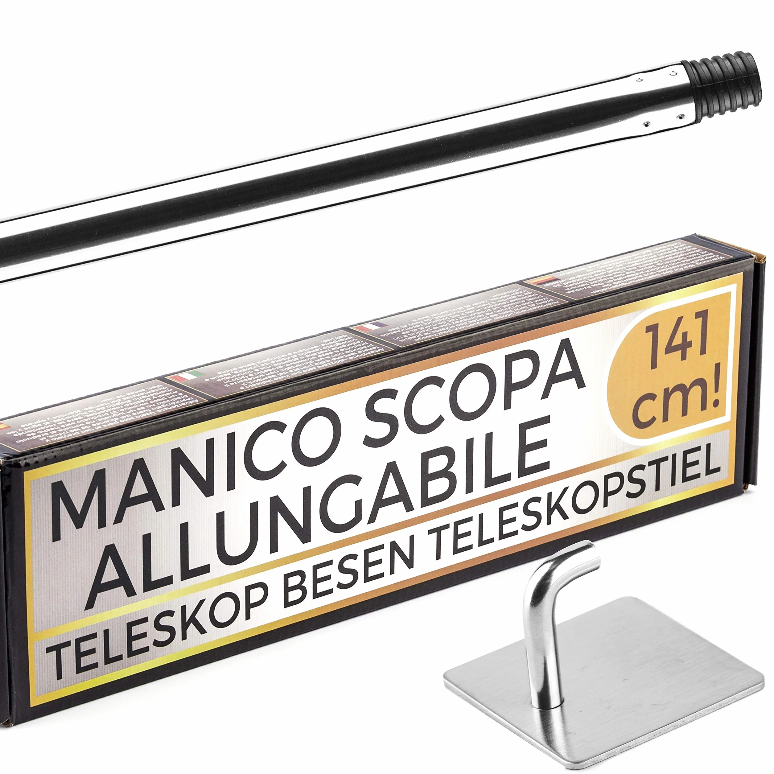 Manico scopa universale avvitabile allungabile