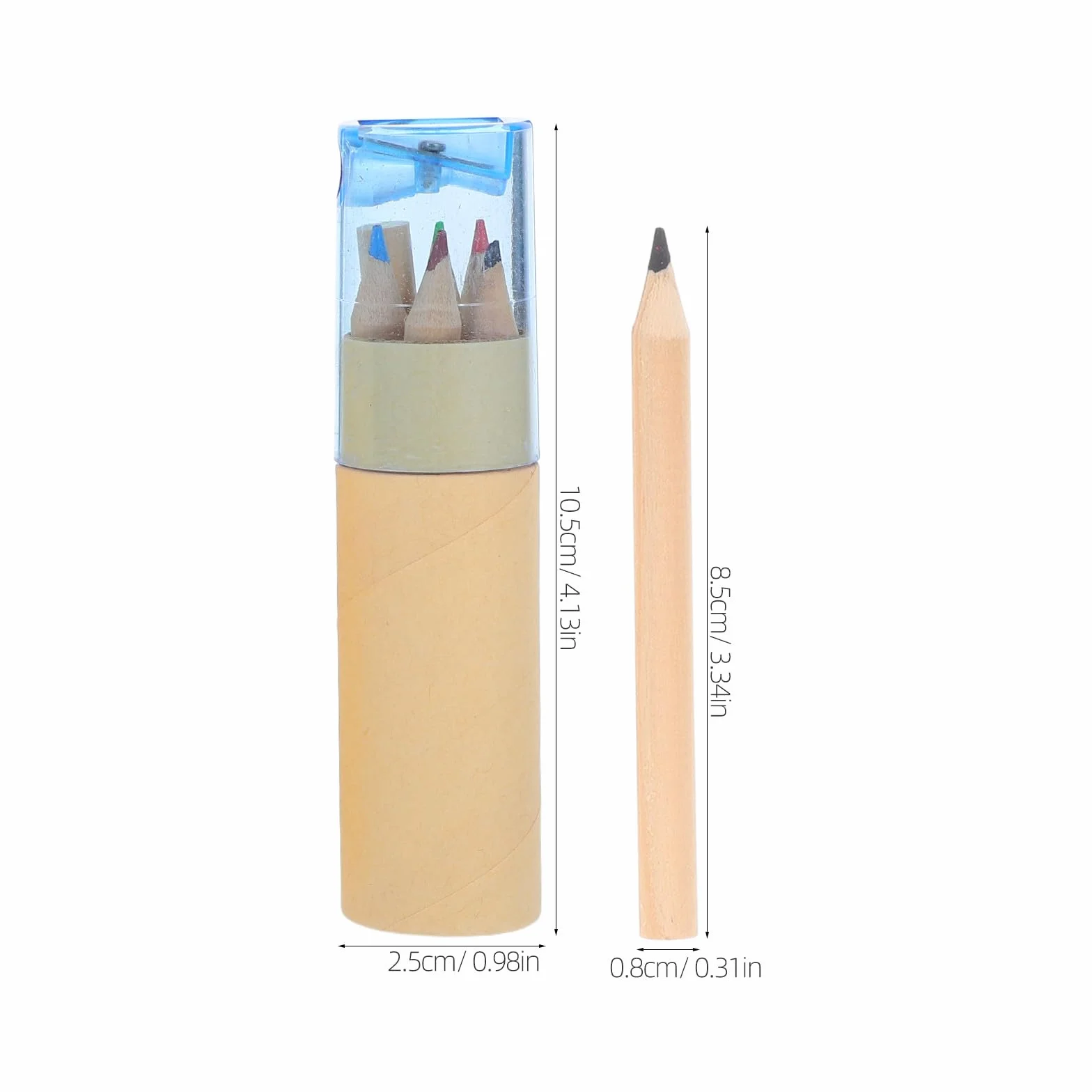 TEHAUX Set Matite Colorate da Disegno 32 Pezzi con Temperino in Tubo Portatile in Legno Cera e Adulti Adatto per Pittura e Schizzo