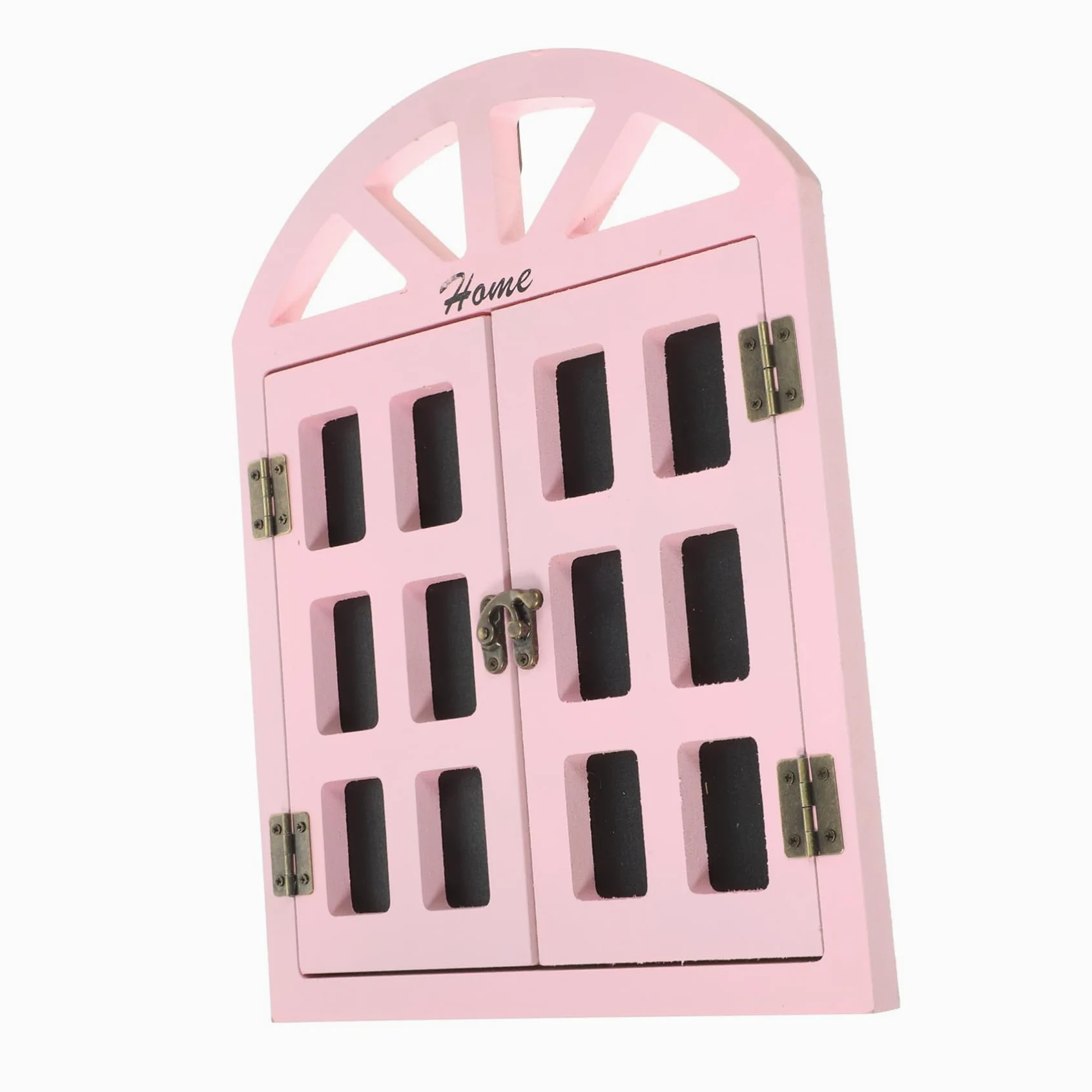 LALAFINA Lavagna da Appendere in Legno Rosa Stile Finestra Finta Riutilizzabile Cancellabile Decorazione da Parete per Casa o Cucina