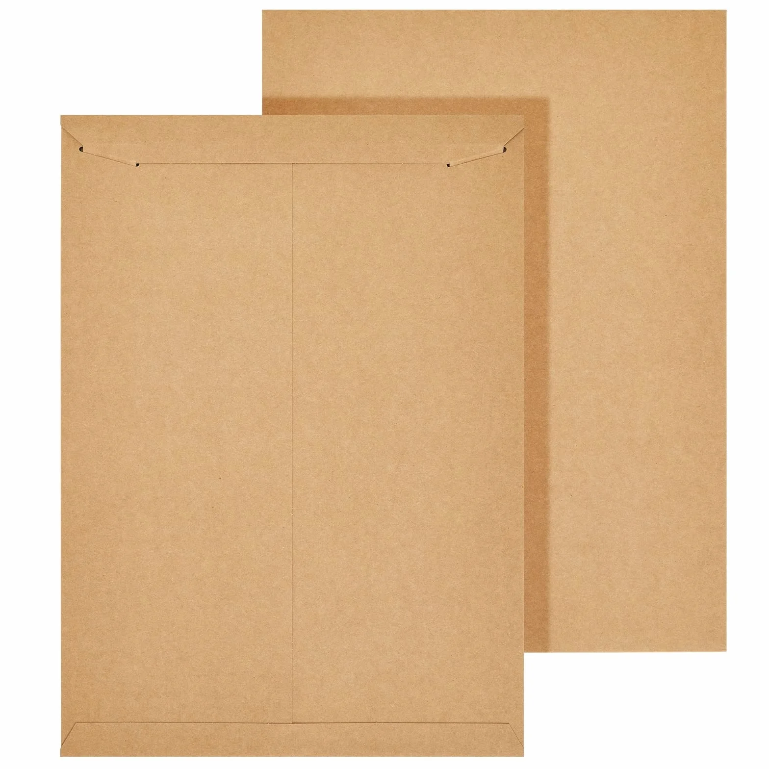 Juvale Buste rettangolari piatte, pesanti 450 g/m², buste postali per stampe e documenti, chiusura con patta adesiva e buste postali, 33 x 45,7 cm, marrone, confezione da 25