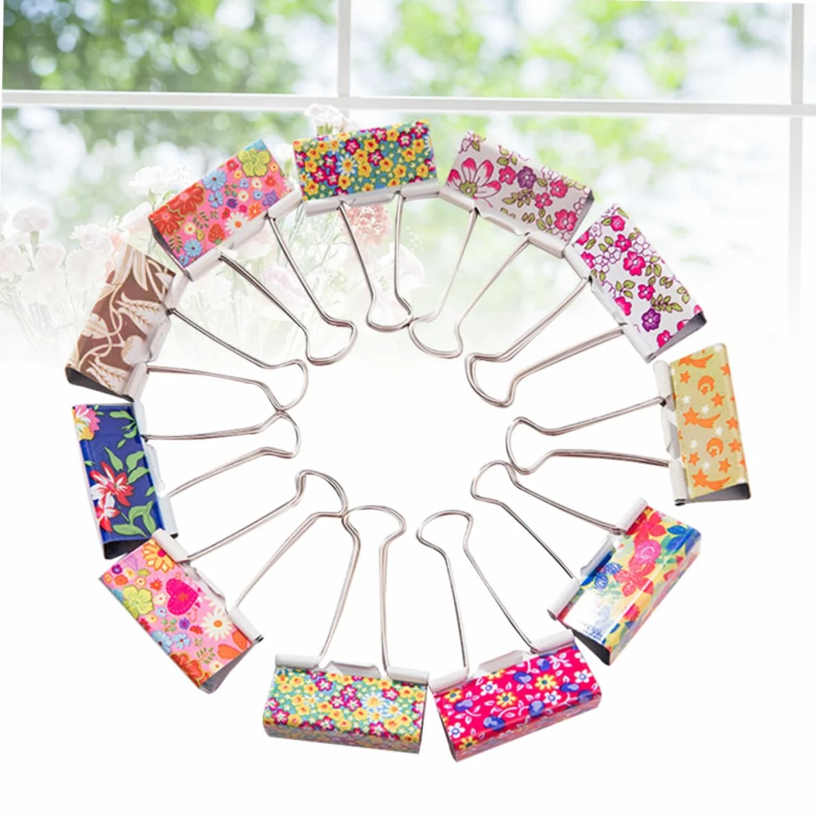 Binder Clips 25mm 48 Pezzi in Metallo, Clip a Coda Lunga | File Clips per Casa e Uso di Cancelleria Ufficio, Back To School Party, Cartoleria e Materiale Scolastico Colore Casuale