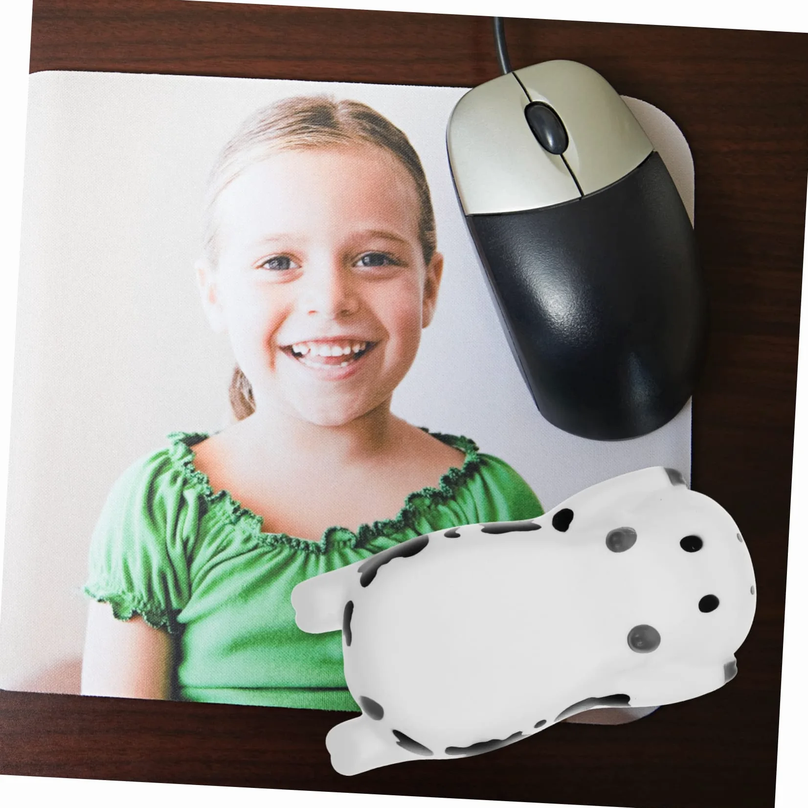 LALAFINA 3pezzi Poggiapolsi Ergonomico Per Mouse e Tastiera Supporto Per Polso Stile Cartone Comfort e Stabilità Per Ufficio e Casa Per Uso Prolungato e Viaggi