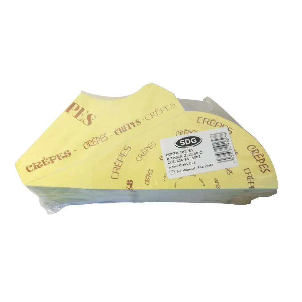 Astuccio Contenitore Porta Crepes in Cartone 50 Pezzi