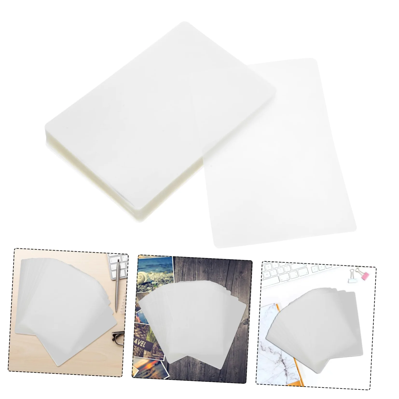 300 Pezzi Pellicola Laminante Mil Film Plastificazione per Foto Documenti Protezione Resistente per Casa e Ufficio
