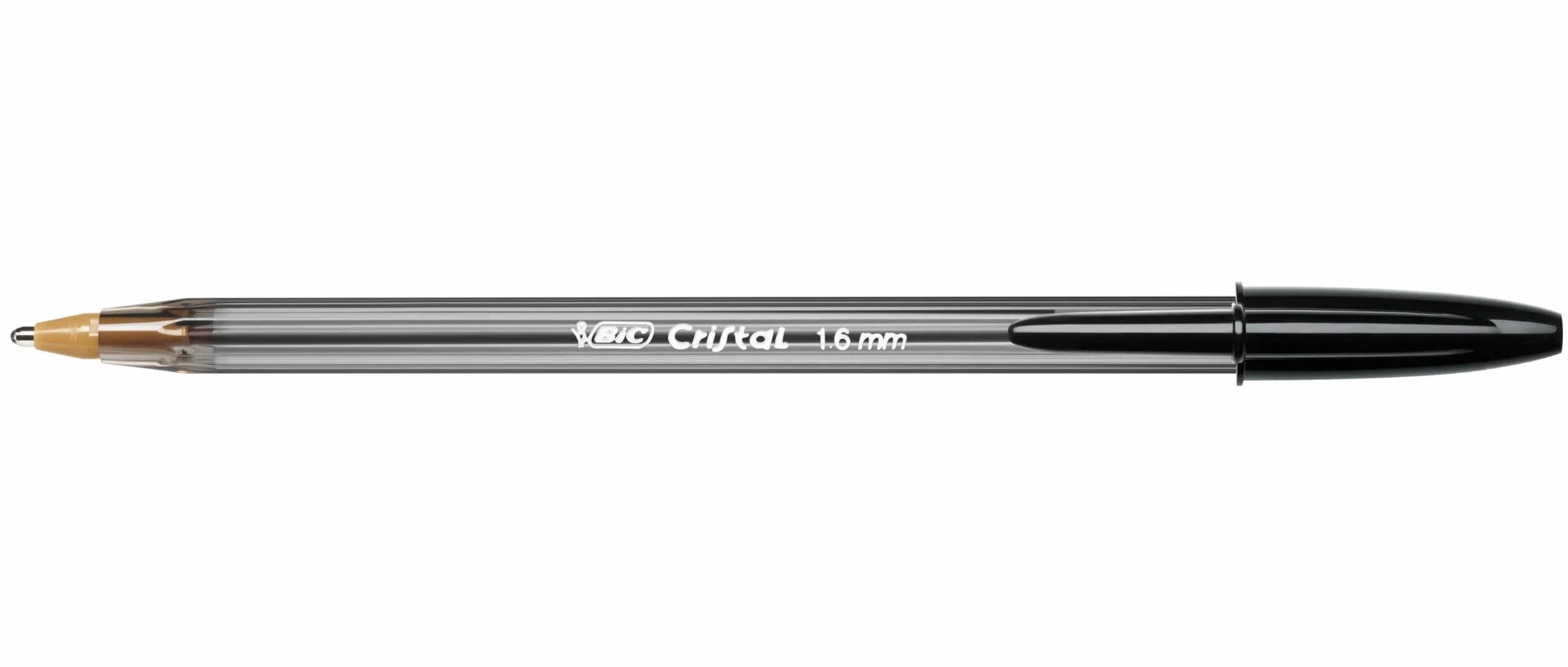 BIC Cristal Large Penne a Sfera Punta Ampia 1.6 mm, Confezione da 50