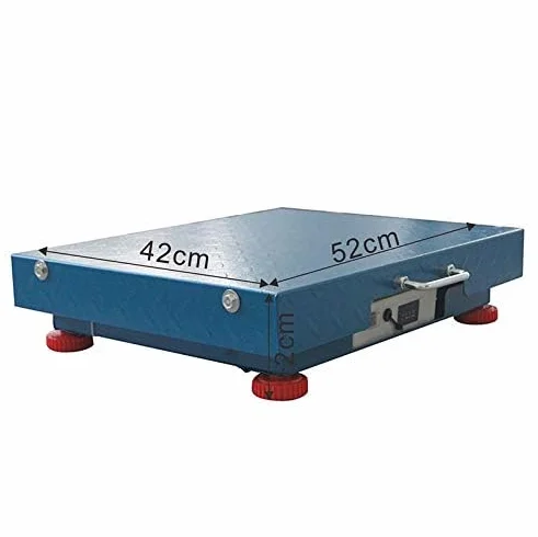 KATSU Bilancia Industriale 300kg Elettronica Ricaricabile LED 42x52cm Acciaio Antiruggine