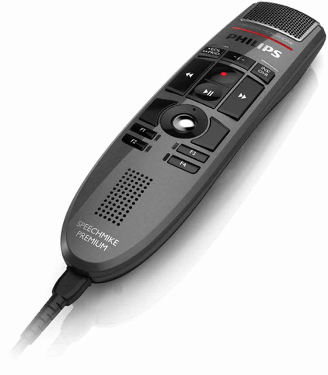 Philips LFH3500 SpeechMike Premium Microfono USB per dettatura precisione microfono controllo per i pulsanti Utilizzo a pulsanti Anthrazit