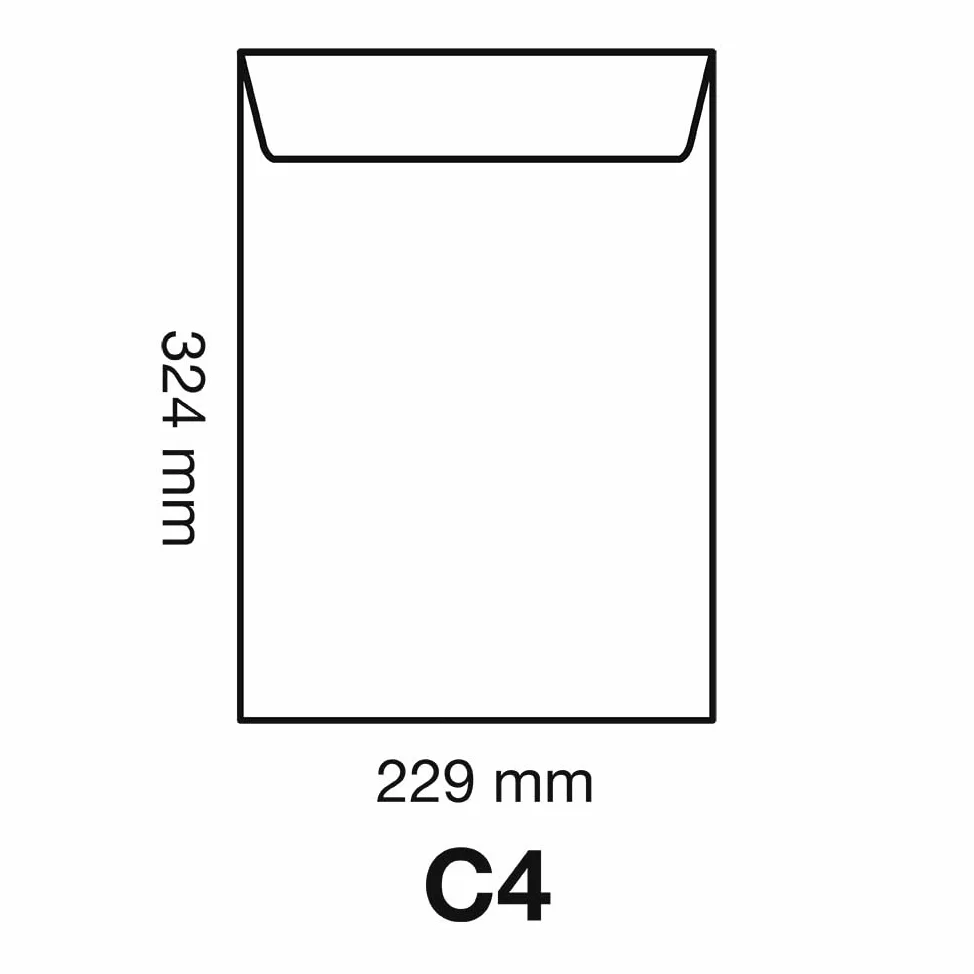 Clairefontaine 7850C - scatola de 100 Buste Kraft Adour Marrone con Dorso Rigido in Cartone C4-229x324 mm - Autoadesive - 90g/m²
