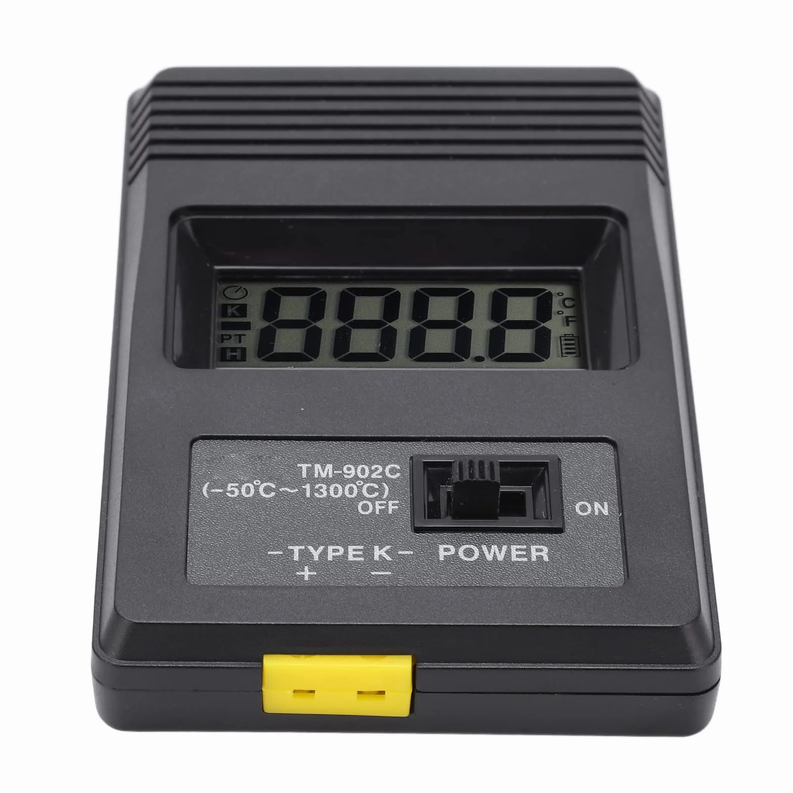 Termometro Digitale a Termocoppia Tipo K con Sonda, Display LCD Industriale per Gas e Liquidi