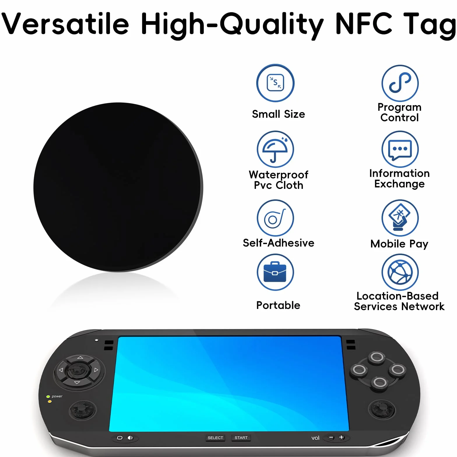 NFC Tag Ntag215 25 Pezzi Adesivi Riscrivibili 504 Byte 25 Mm Compatibili Smartphone NFC