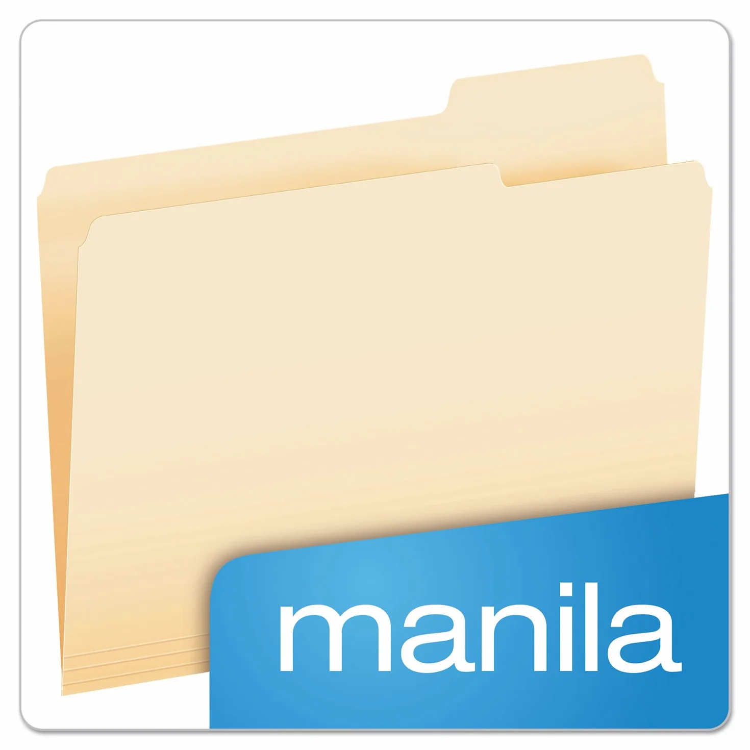 Pendaflex - Cartelline per file, formato lettera, Manila, taglio 1/3, 100/BX (752 1/3-3)