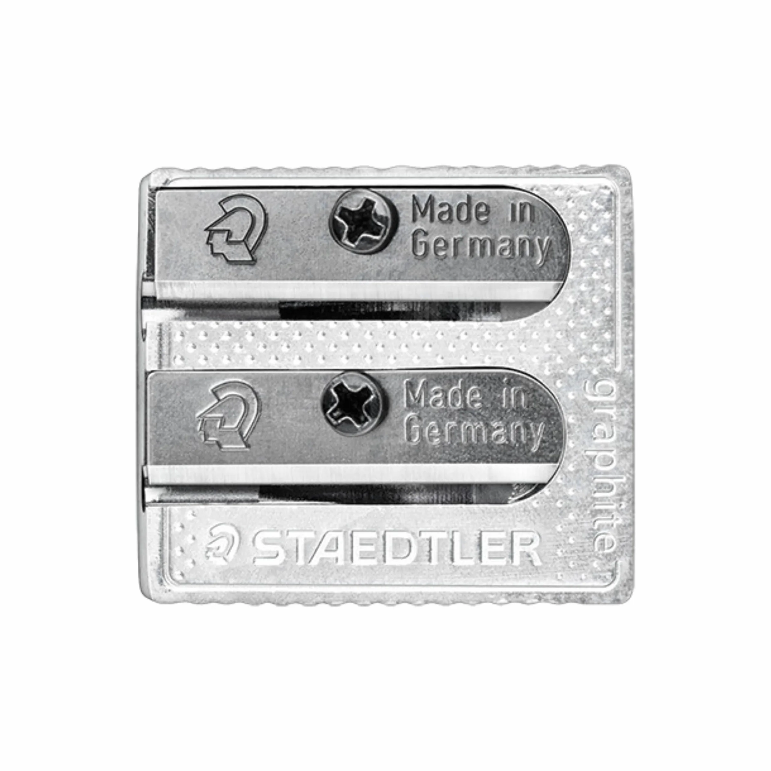 STAEDTLER classico temperino in metallo a due fori 510 20 BK2