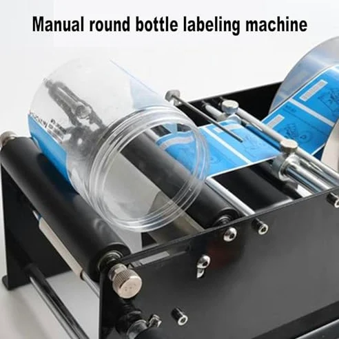 Stampante Manuale per Etichette adesive Dispositivo di incollaggio di Dimensioni Regolabili per un'applicazione efficiente di Etichette su lattine,plastica,Bottiglie di Vetro