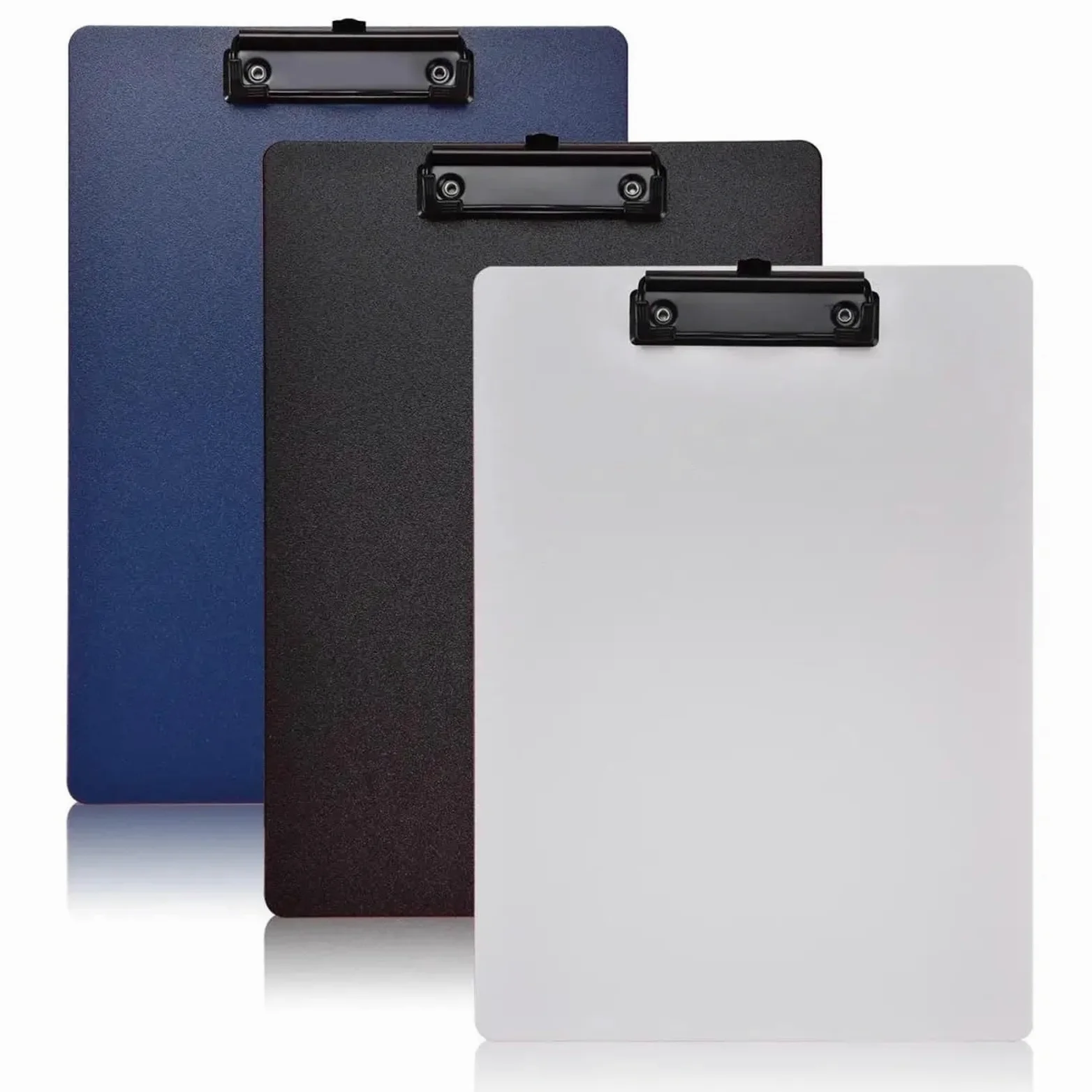 Portablocchi Appunti impermeabili A4, 4 pezzi, lavagna, cartella, portadocumenti, ufficio, materiale scolastico(Blue)