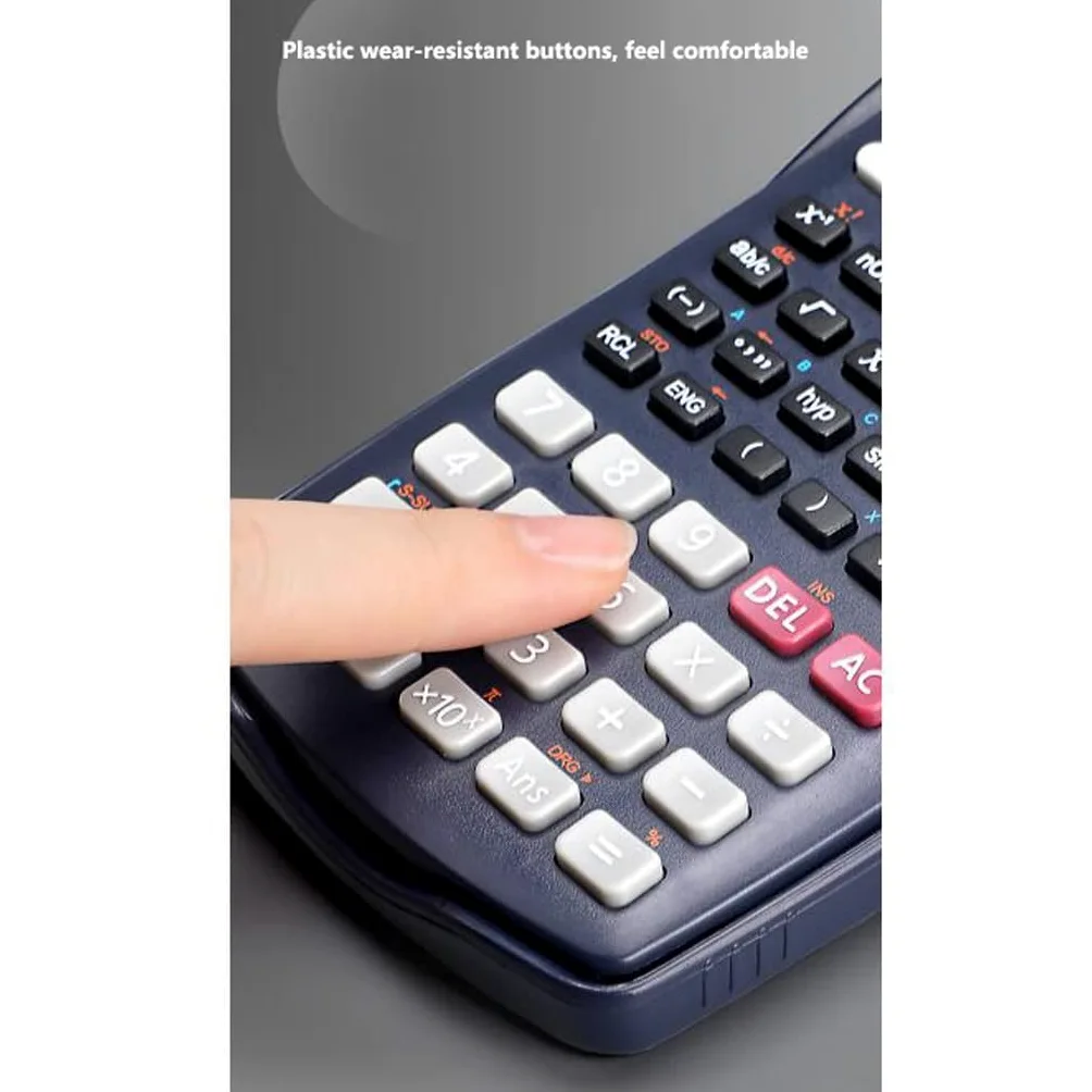 calcolatrice, Calcolatrice portatile a batteria a 12 cifre - Display elettronico a 2 righe for studenti ed esami