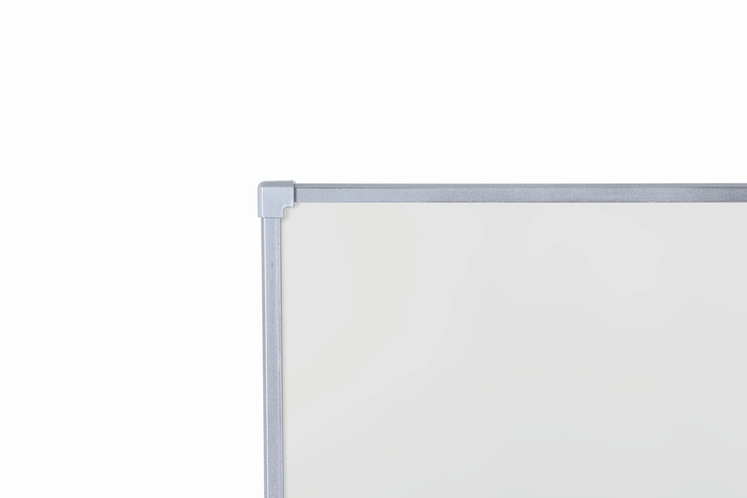 Economy Lavagna Bianca Magnetica, Lavagna Cancellabile A Secco Con Cornice Grigio, 105 x 75 cm