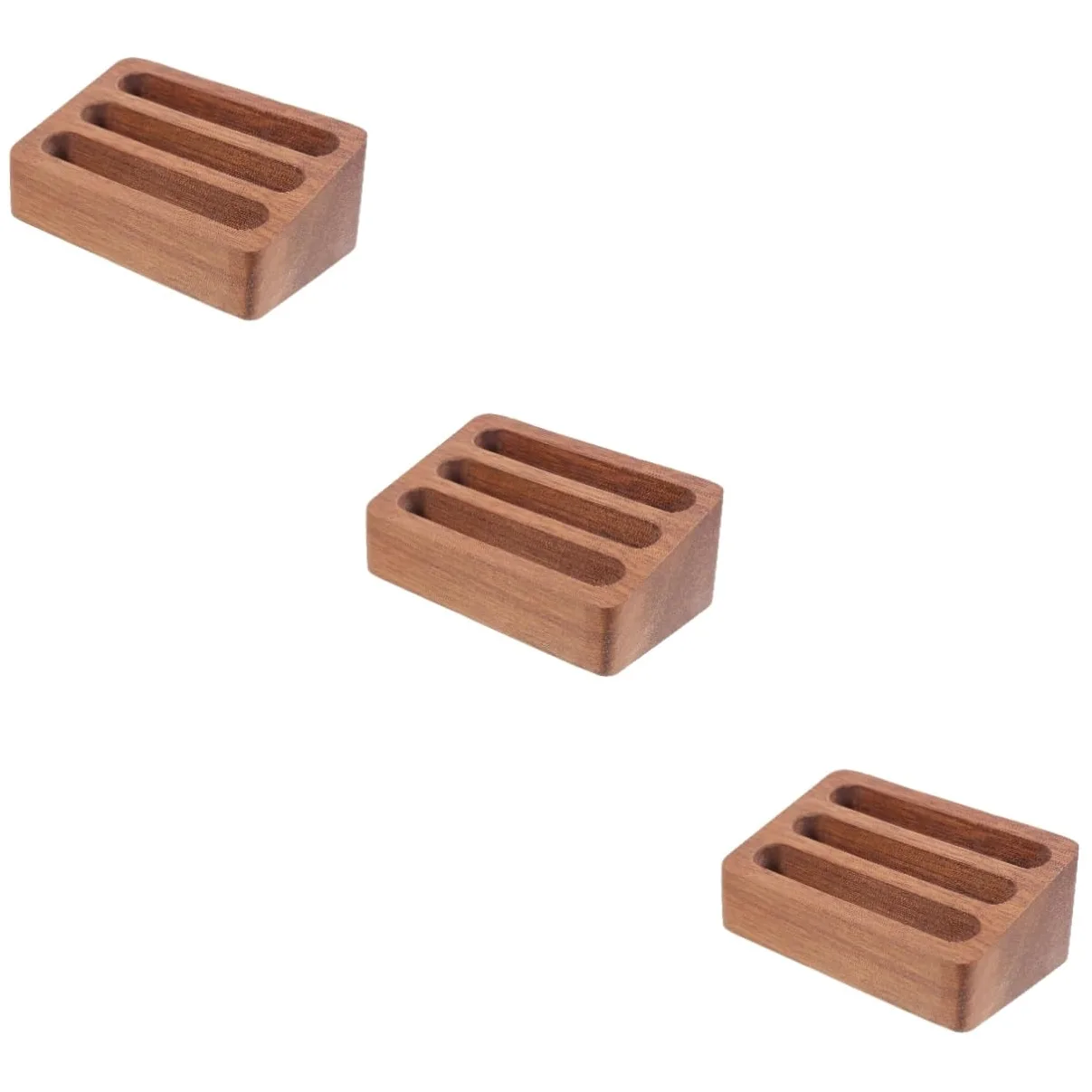 jojofuny 3 Pezzi Espositore Biglietti Visita con Design Multi Scomparto per Ufficio e Professionisti per Biglietti Visita con Base Antiscivolo Organizer per Scrivania per e Negozi