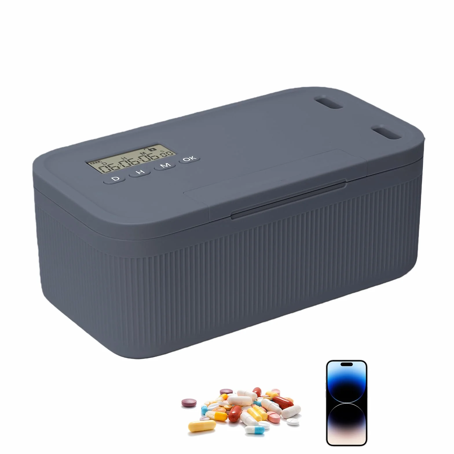 Safe Timed Lock Box, cassaforte per cellulare con timer, carcere cellulare, blocco del tempo, contenitore con 2 modalità di lavoro, gestione della dipendenza, scatole autodisciplina, per medicinali