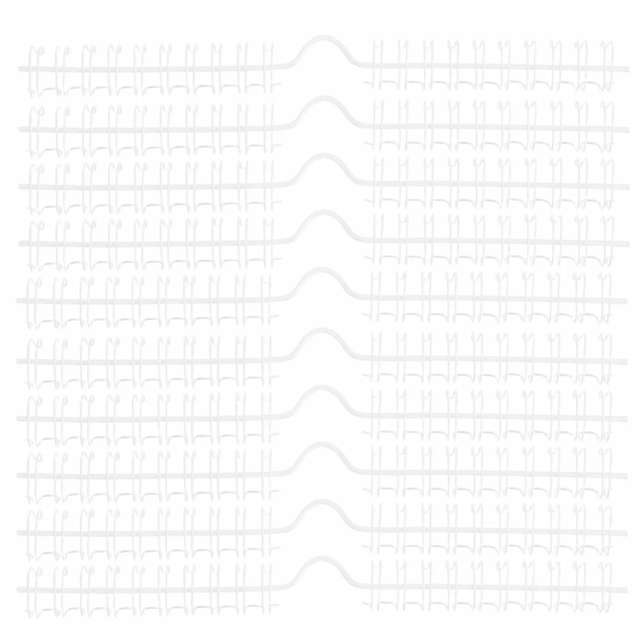 Zerodeko Anelli in metallo con rilegatura a spirale per calendari orizzontali accessori da appendere bianchi e versatili per uffici