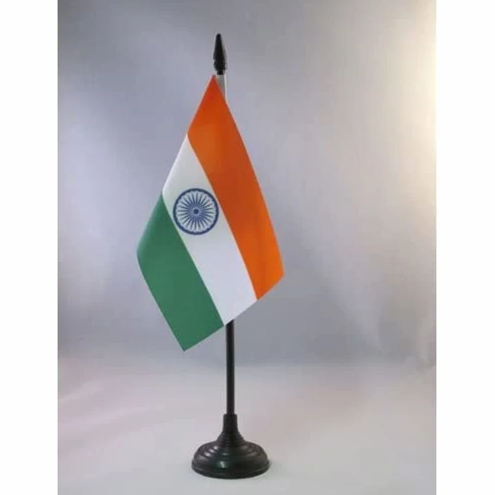 AZ FLAG Bandiera Da Tavolo India 15x10cm Piccola Bandierina Indiana