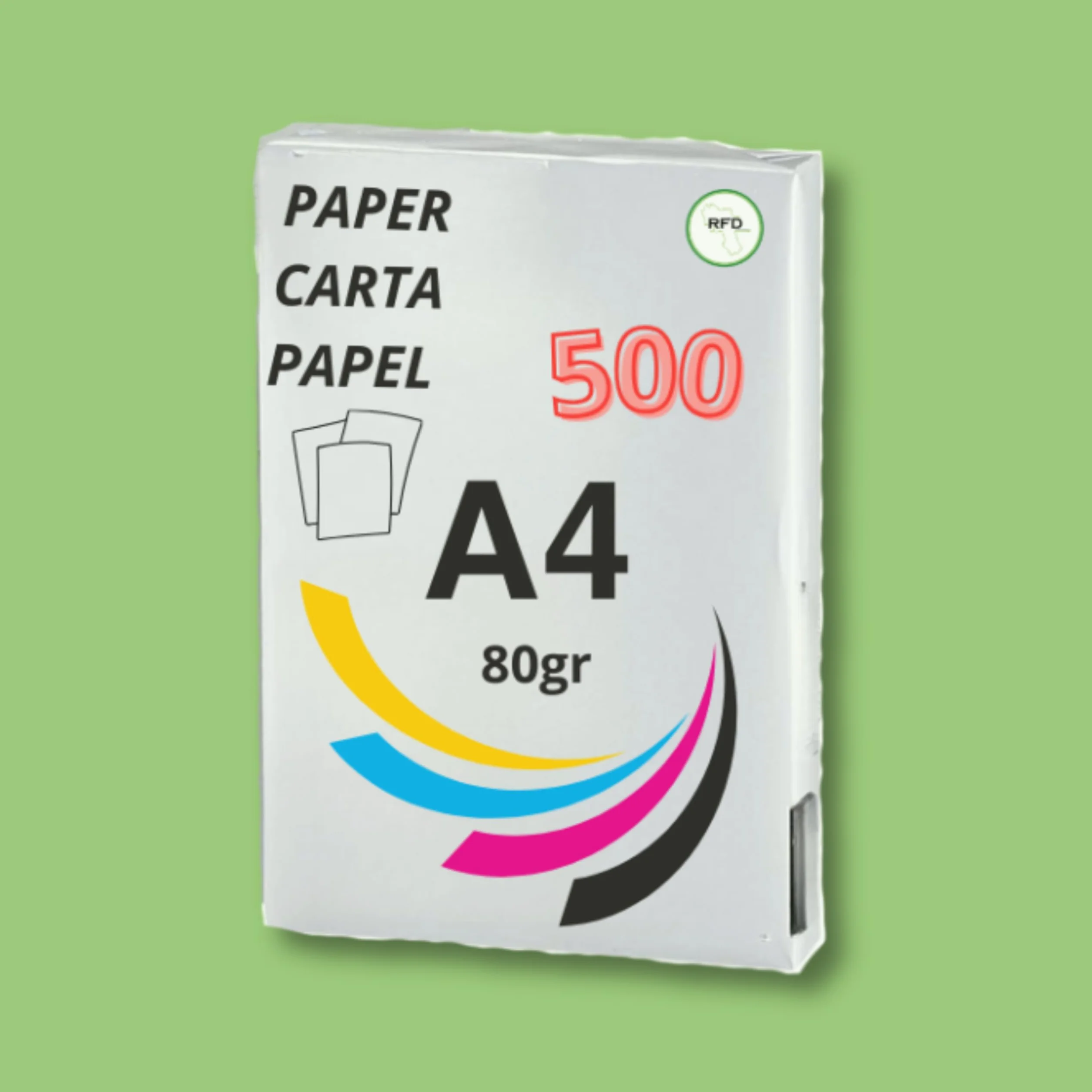 Carta da Stampa A4 Multiuso 80gsm, 2500 Fogli 5 Risme per Fotocopie e Stampante