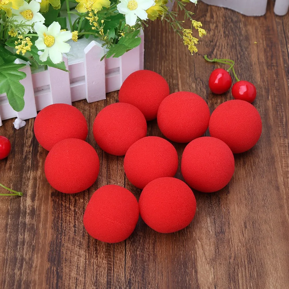 Palline di Spugna 3.5cm 10 Pezzi Rosso Street Stage Tricks